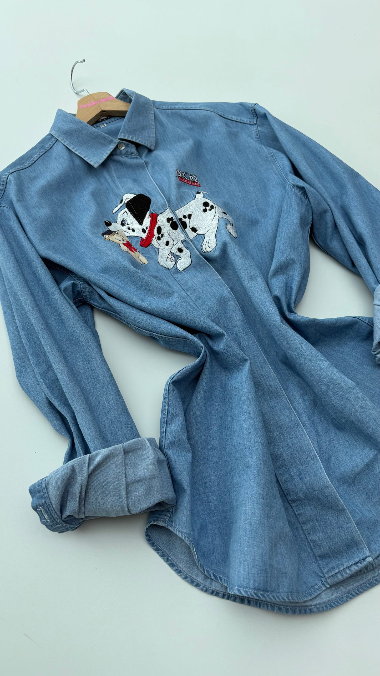 Camicia jeans con dalmata