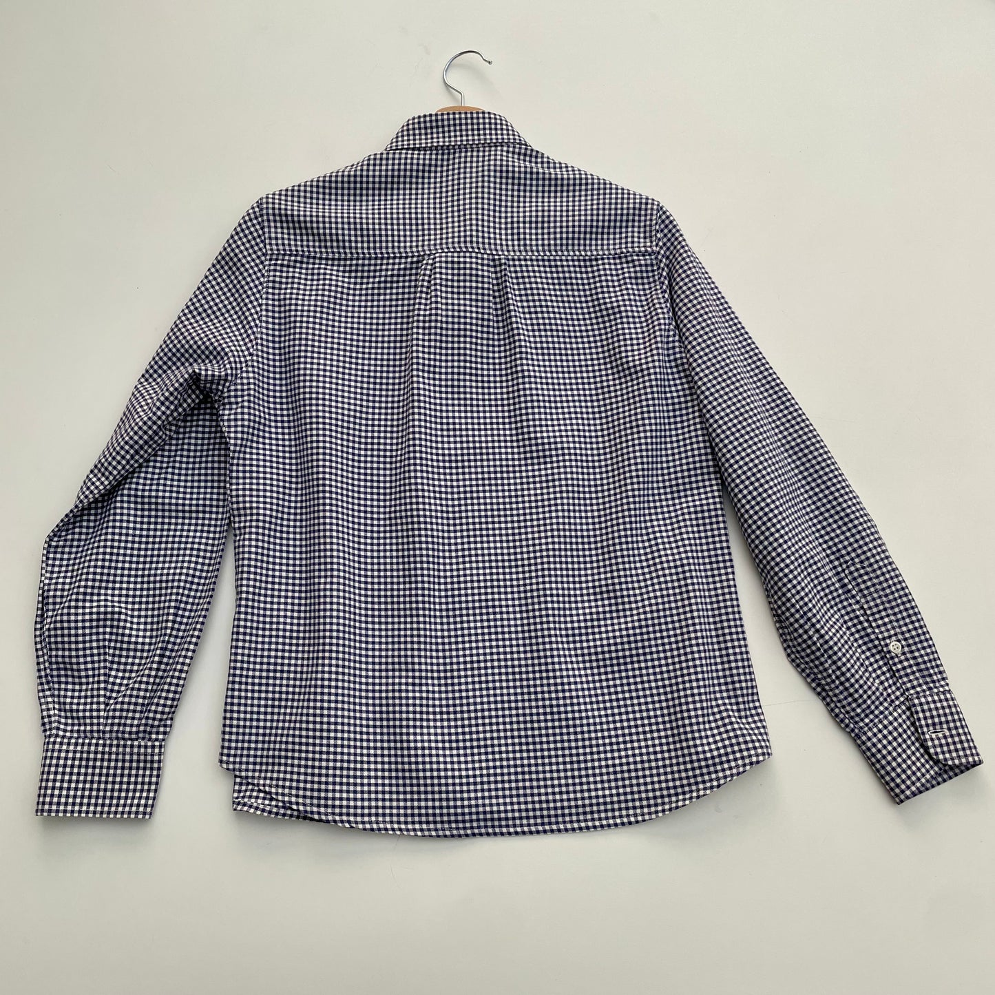 Dalmatian shirt with white and blue checks
