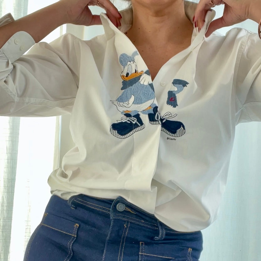 Chemise blanche Donald Duck