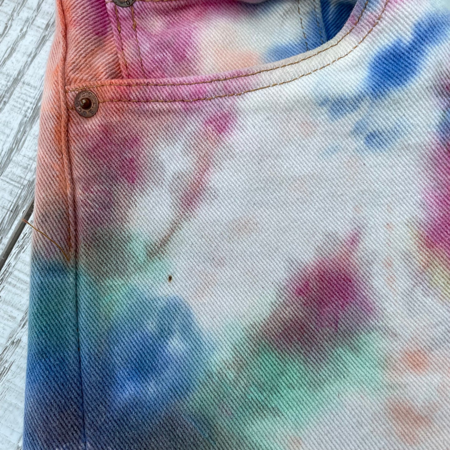 Tie-dye jeans