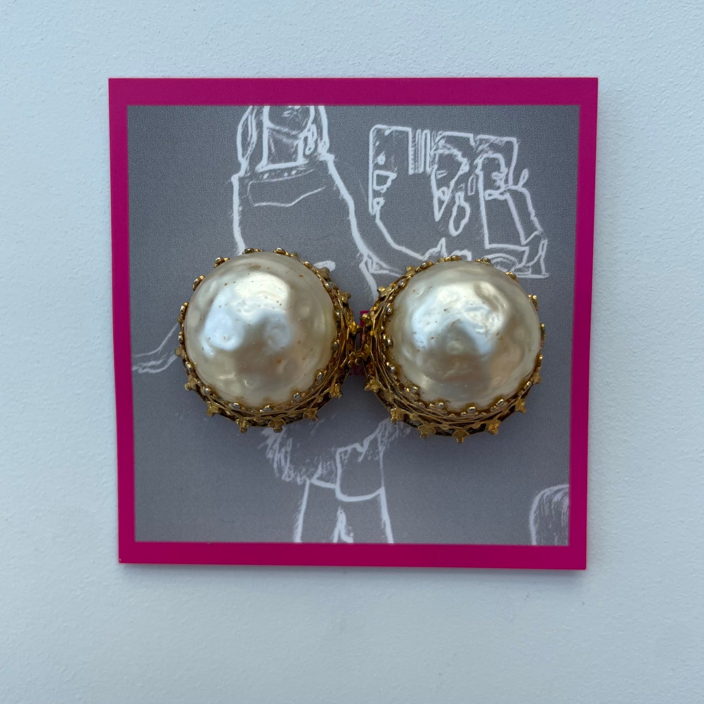Irregular pearl clips