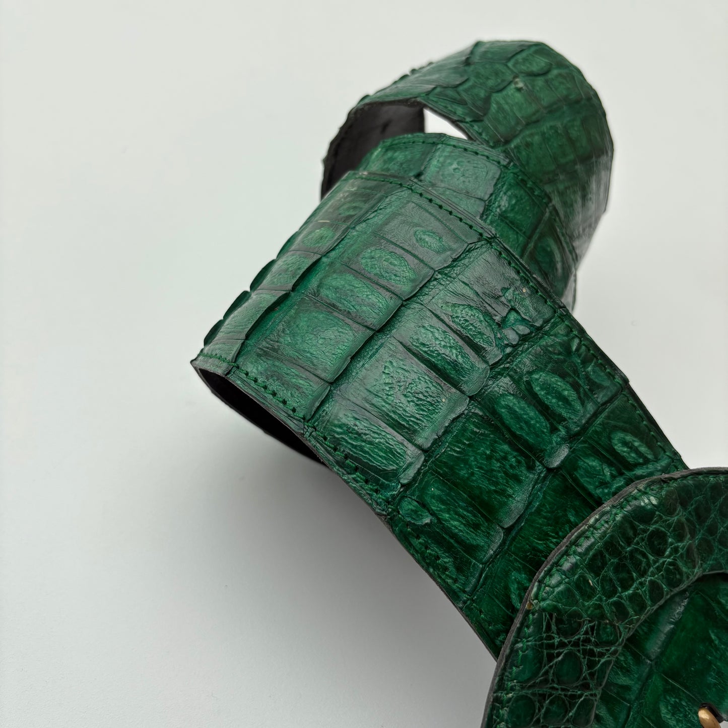 Cinturone croco verde