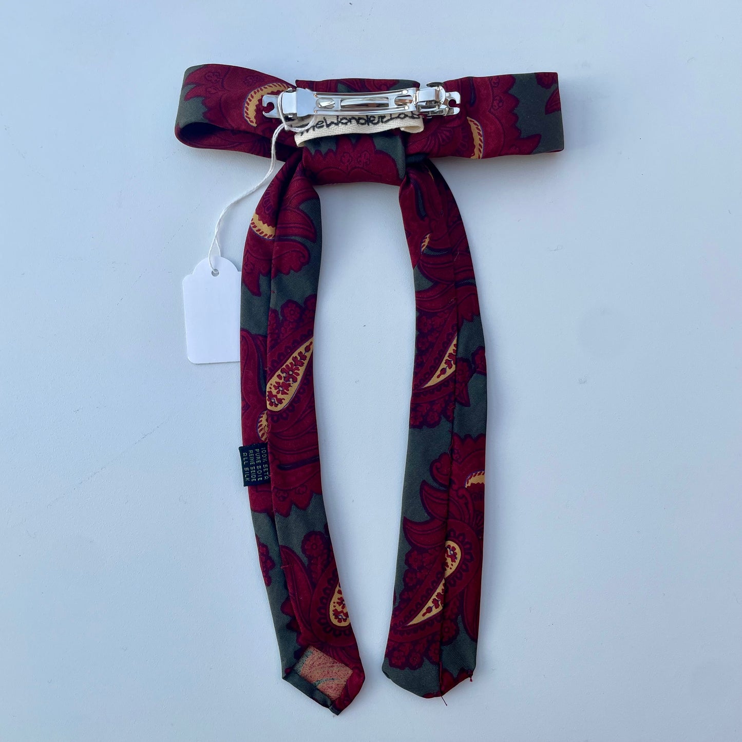 Fiocco fantasia bordeaux