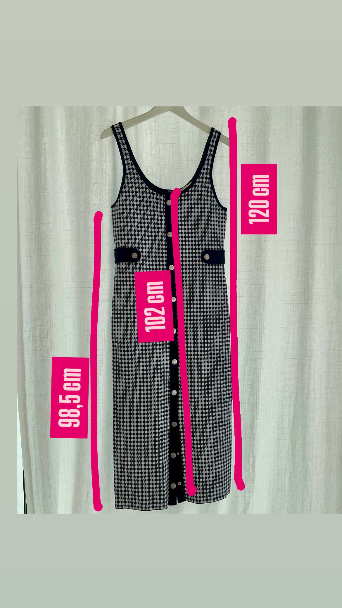Robe jacquard vichy