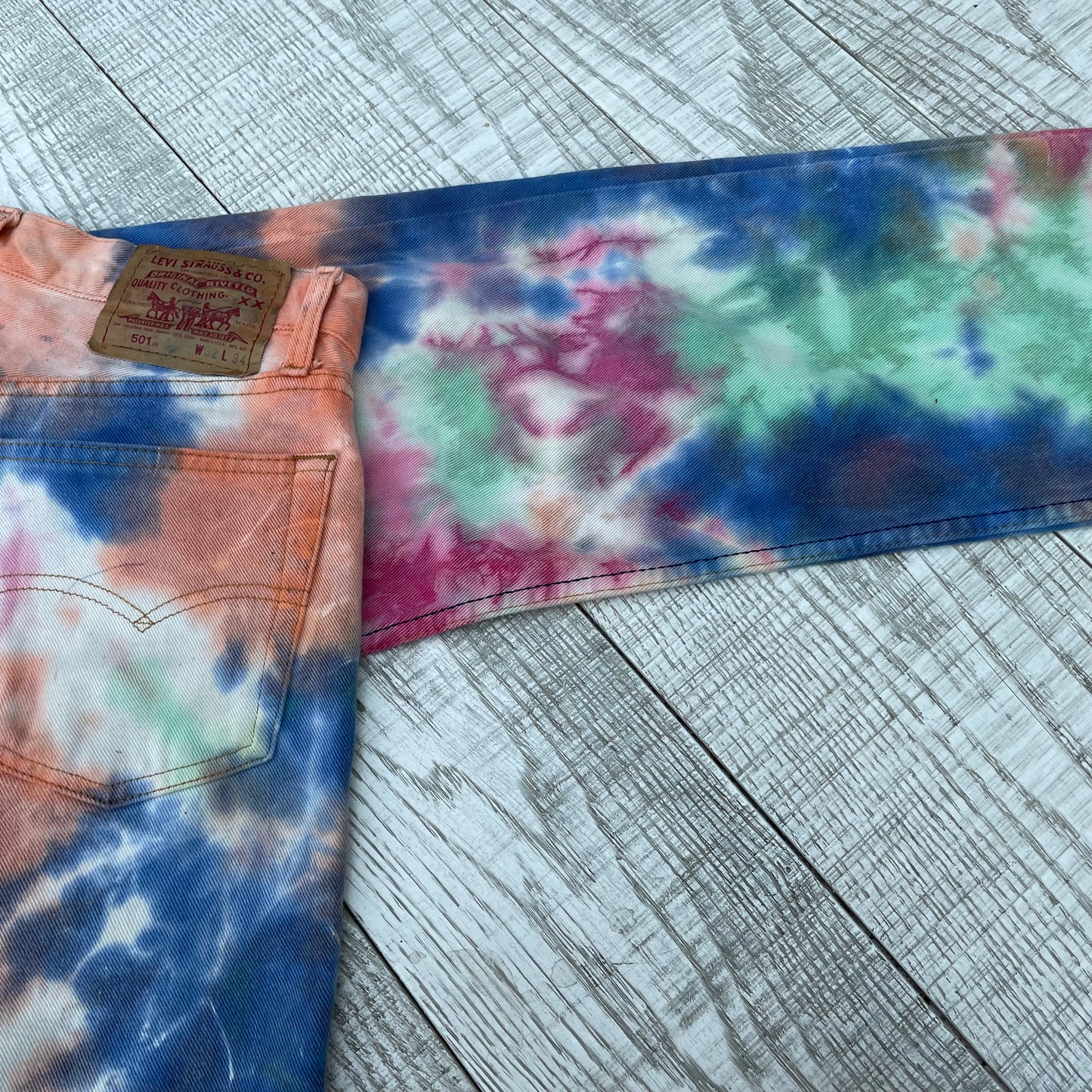 Tie-dye jeans
