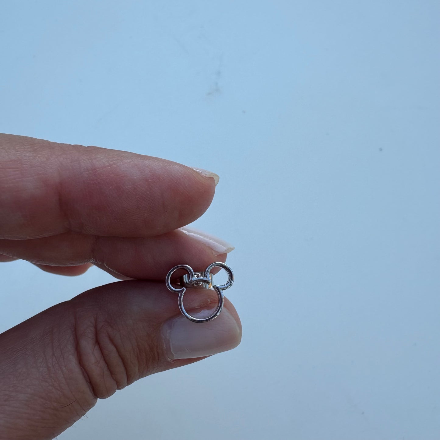 Orecchini argento topolino
