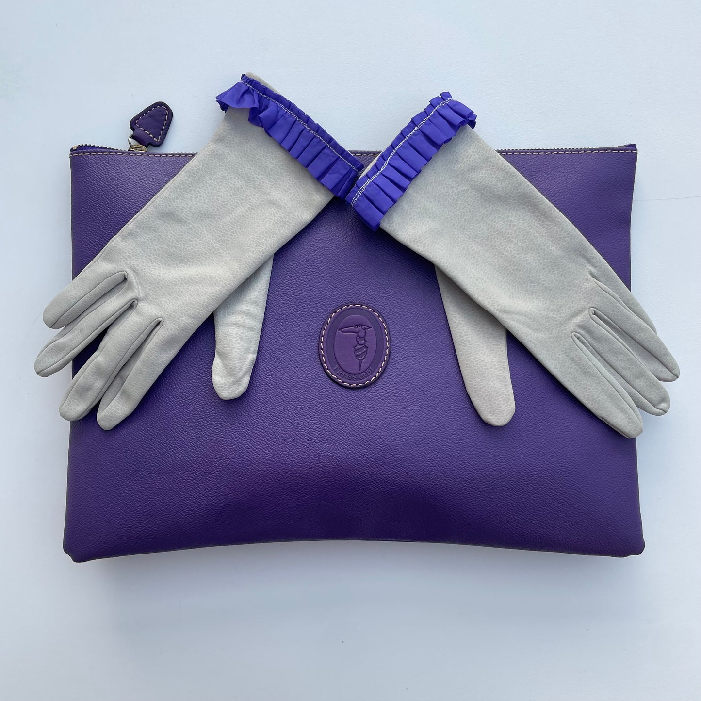 Trussardi flat clutch bag