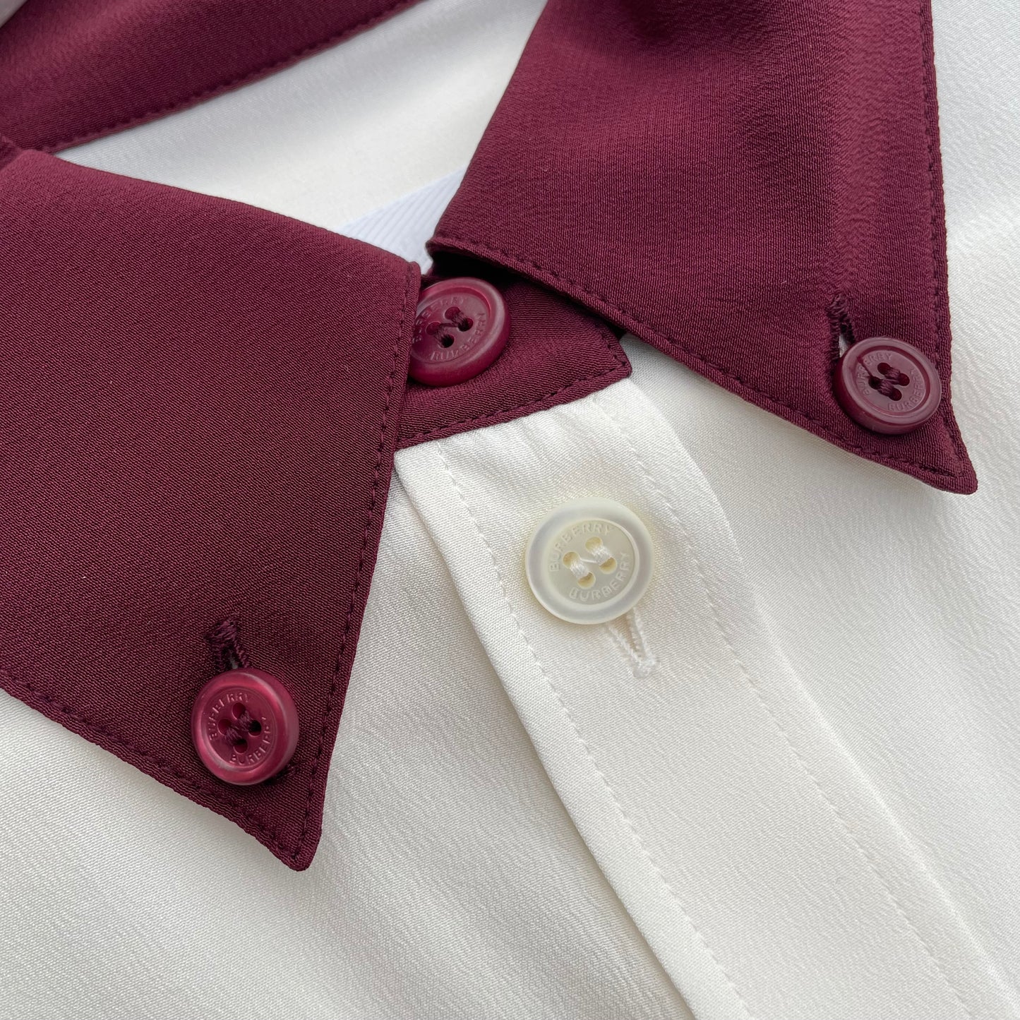 Chemise en soie Burberry d'automne