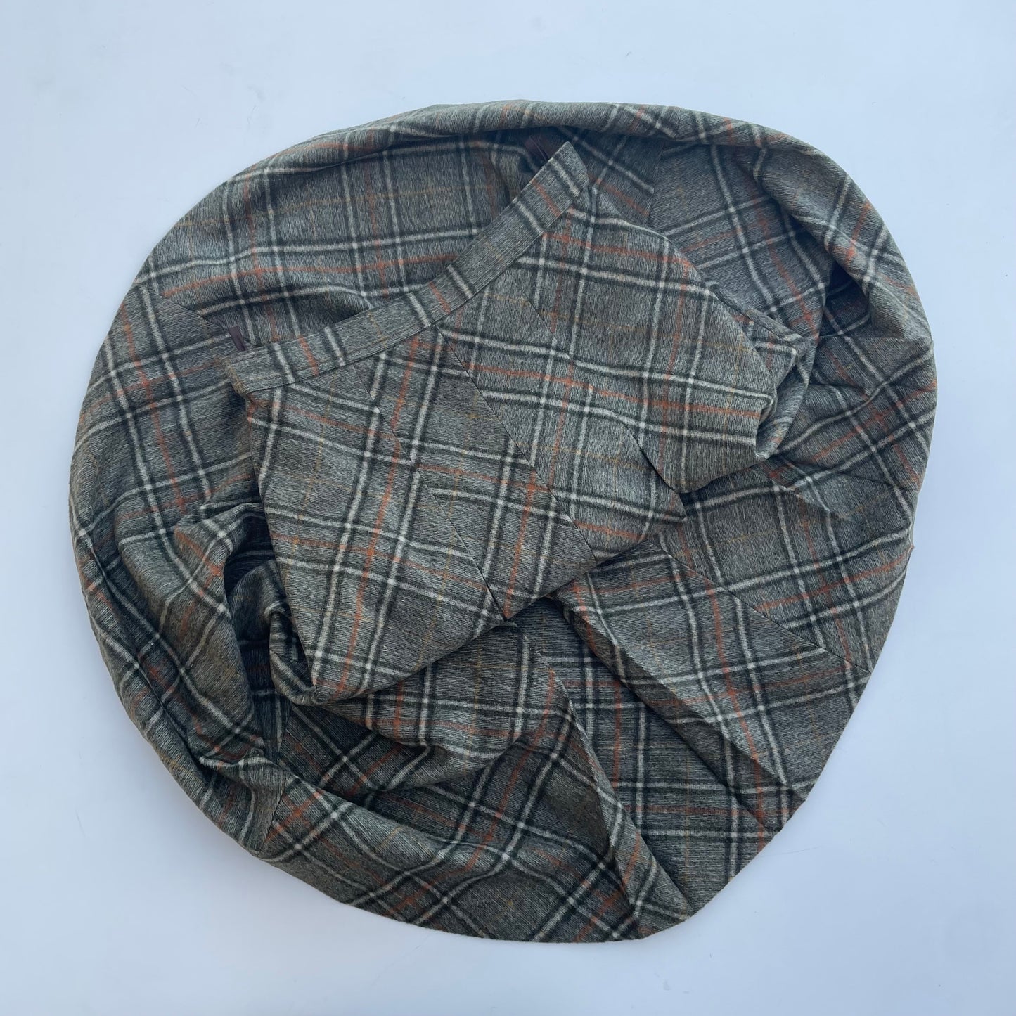 Gonna tartan taglio godet