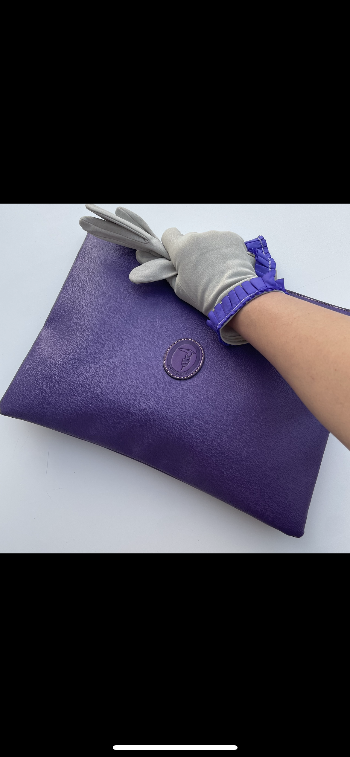 Trussardi flat clutch bag
