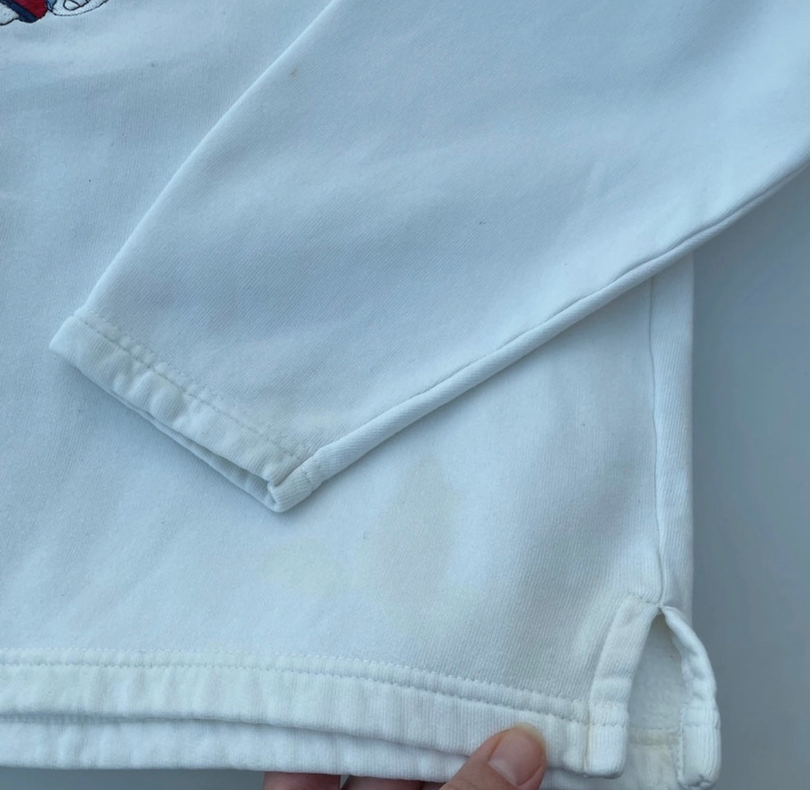 Sweat-shirt blanc avec Donald Duck