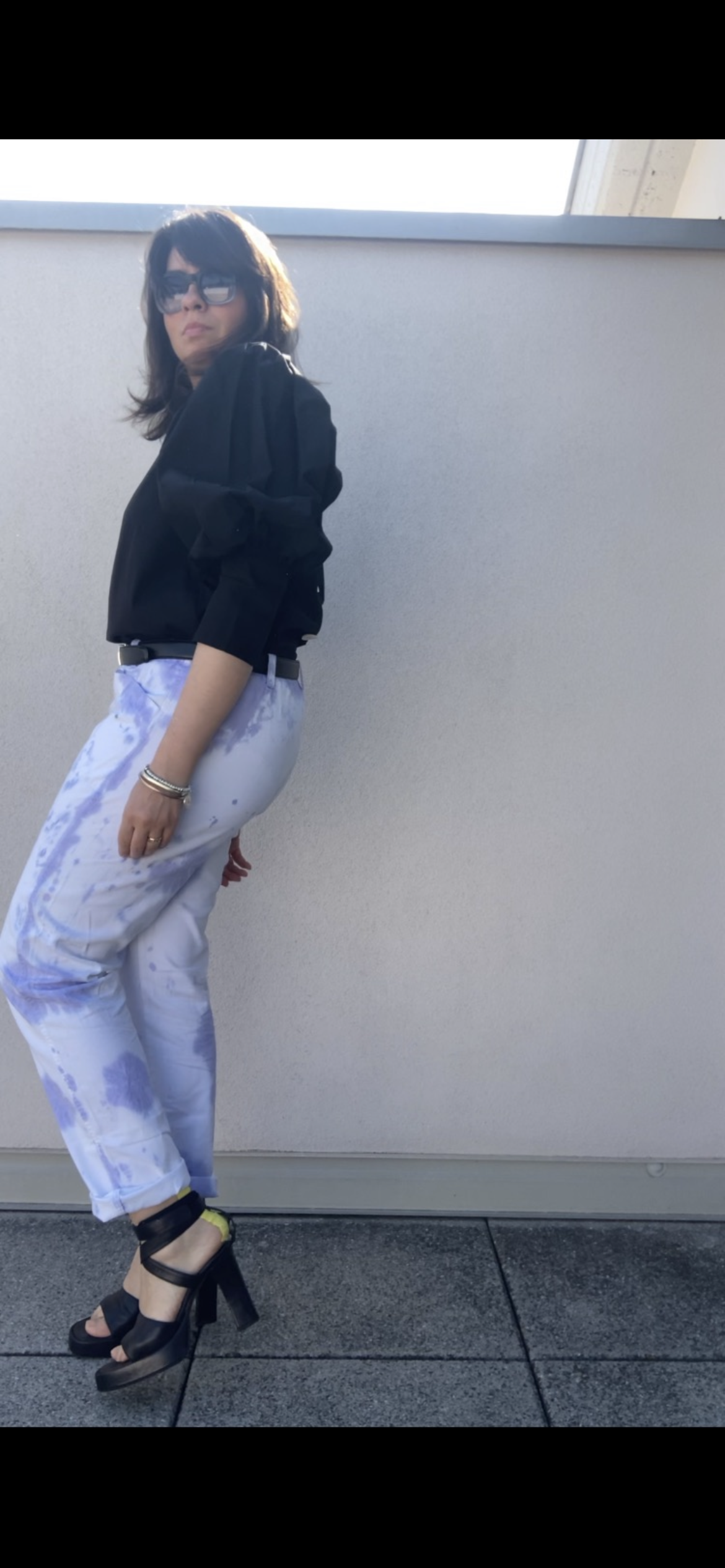 Pantalon de travail tie-dye