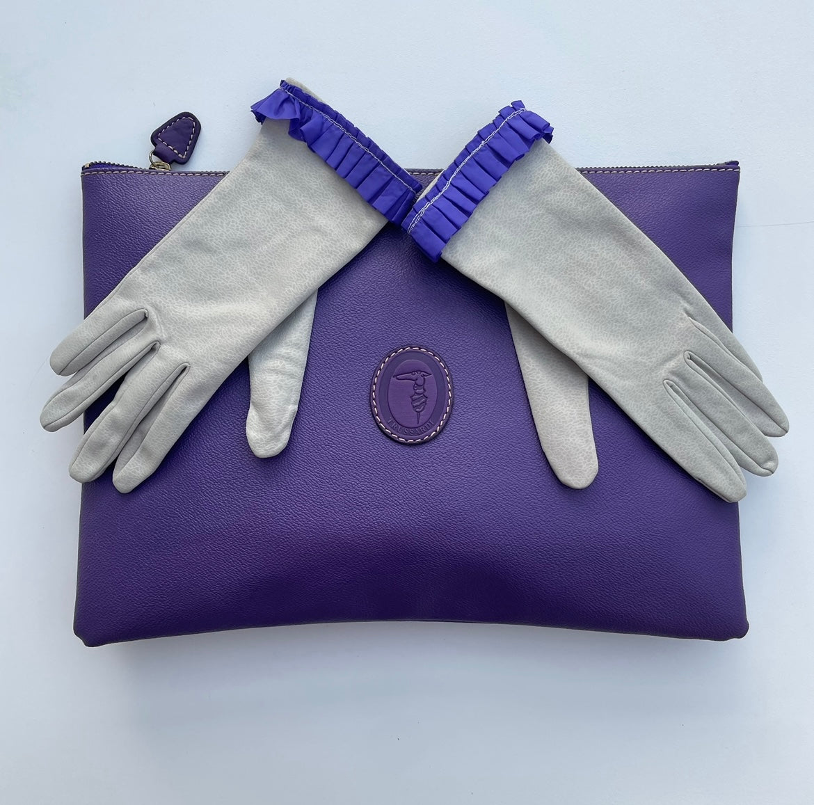 Trussardi flat clutch bag