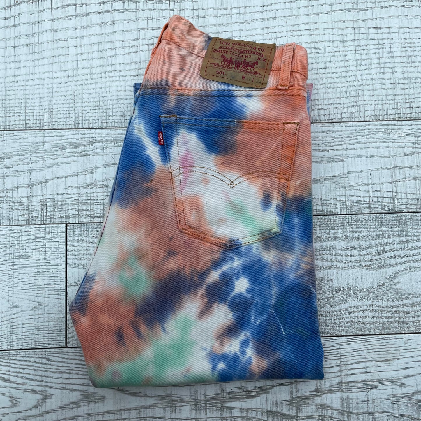 Tie-dye jeans