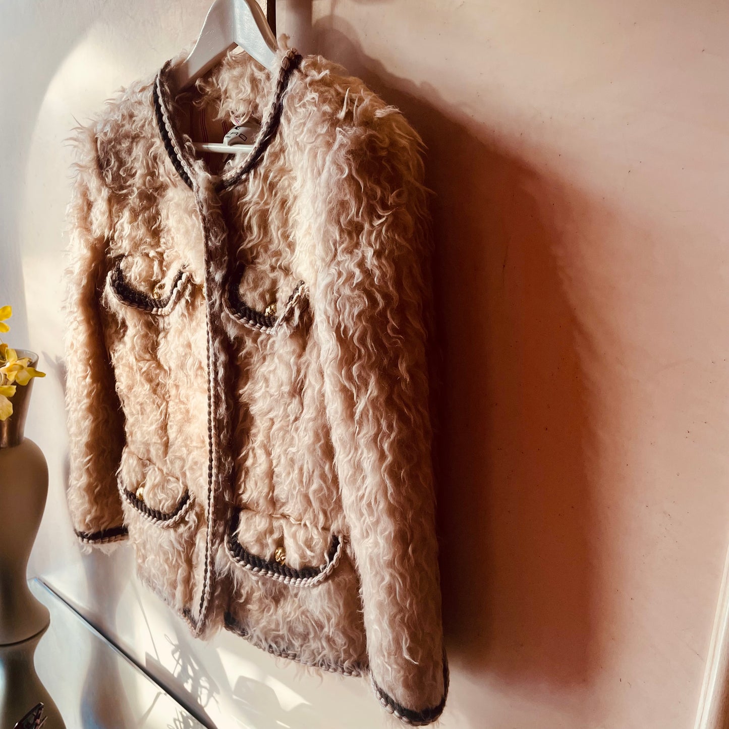 Veste en peau lainée Etro