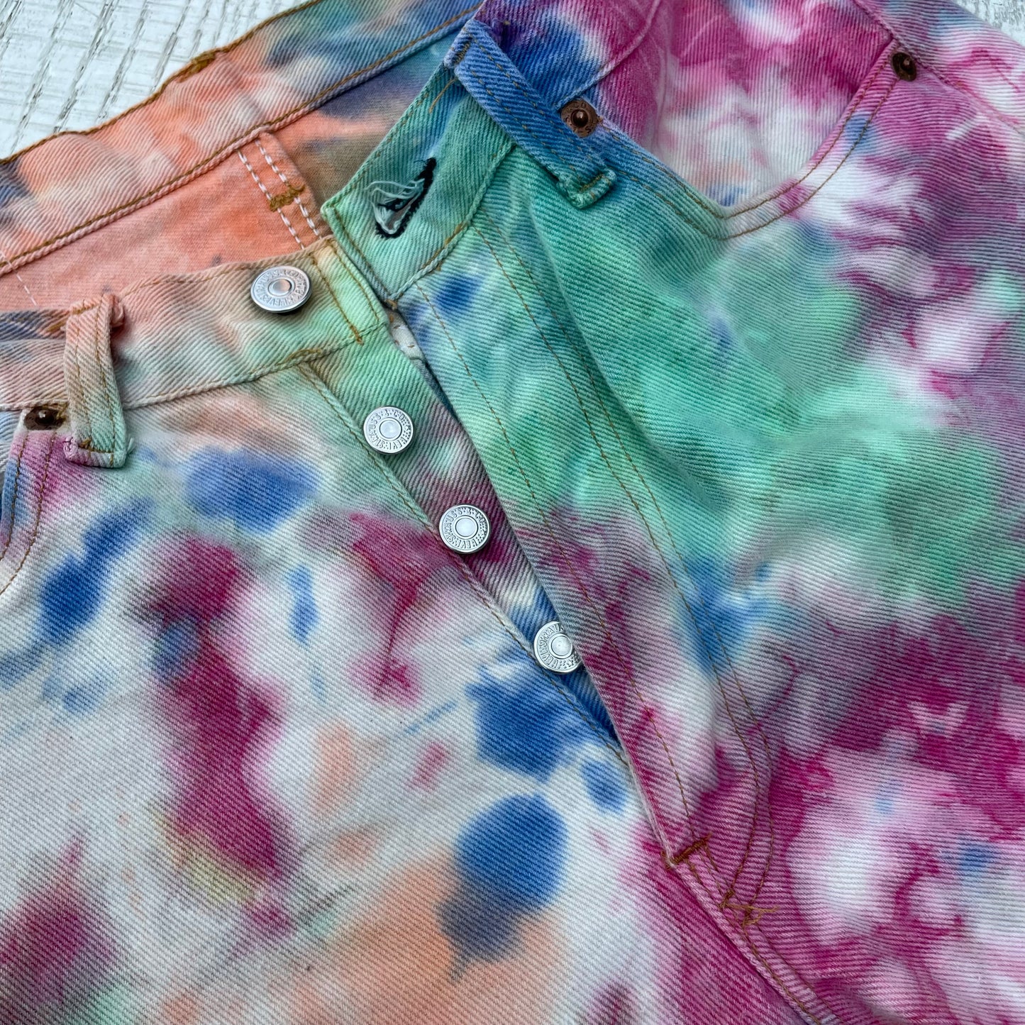 Tie-dye jeans