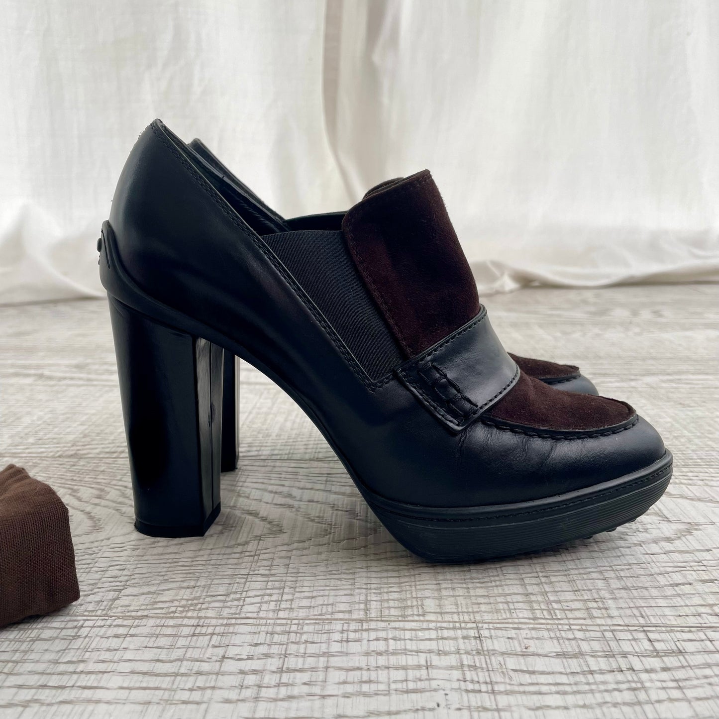 Mocassin à talon Tod's