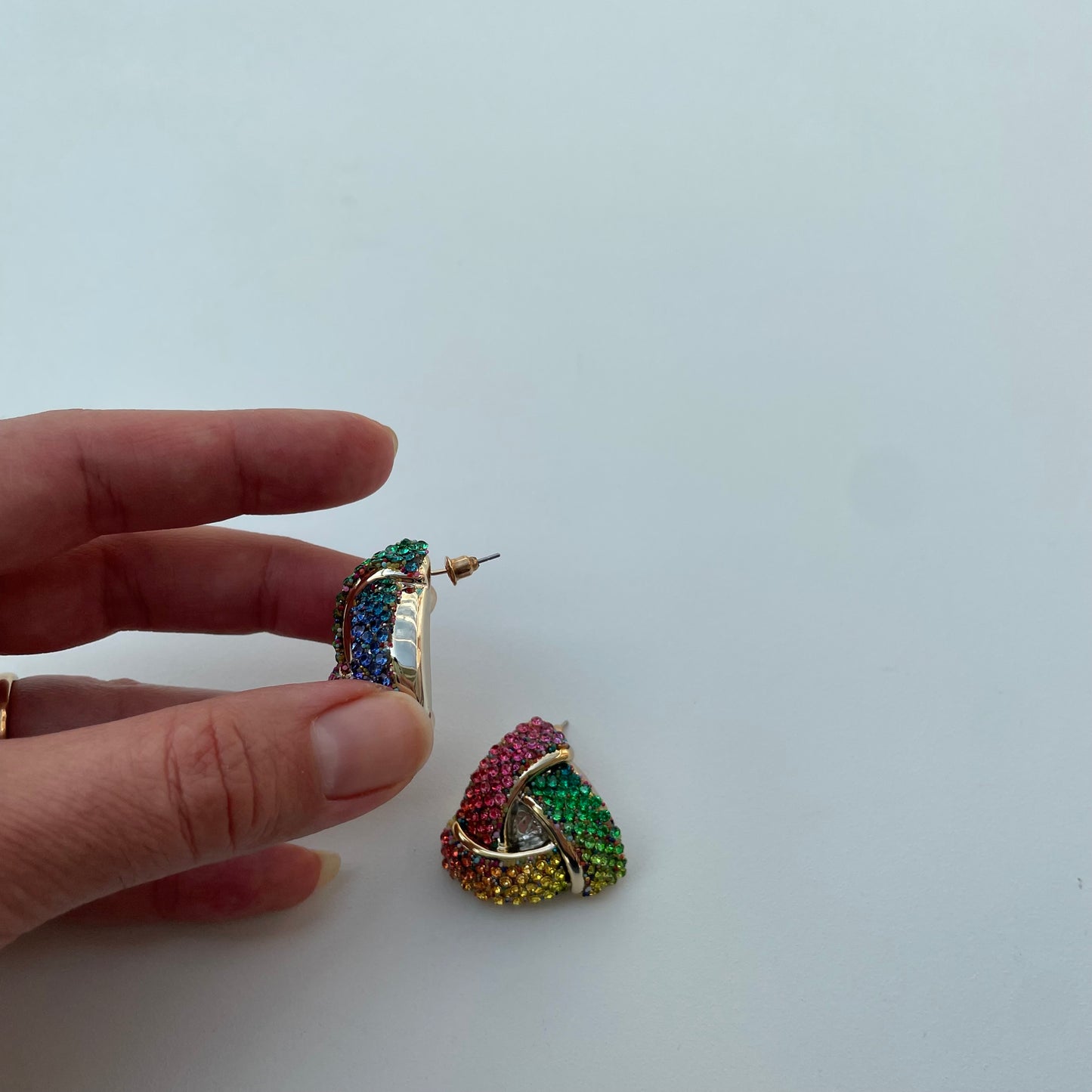 Boucles d'oreilles arc-en-ciel