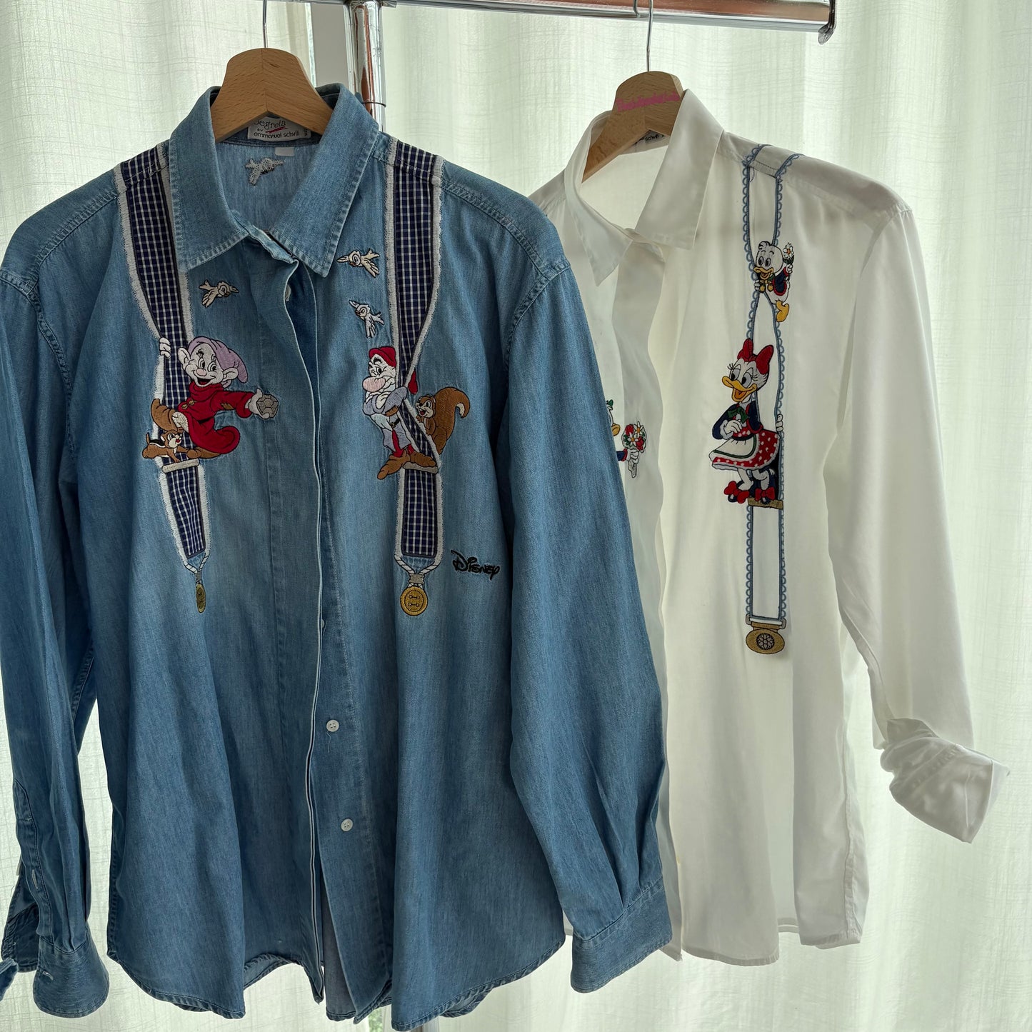Camicia jeans 7 nani con bretelle