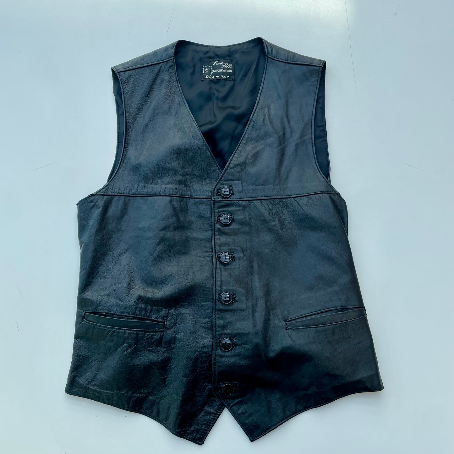 Gilet in pelle