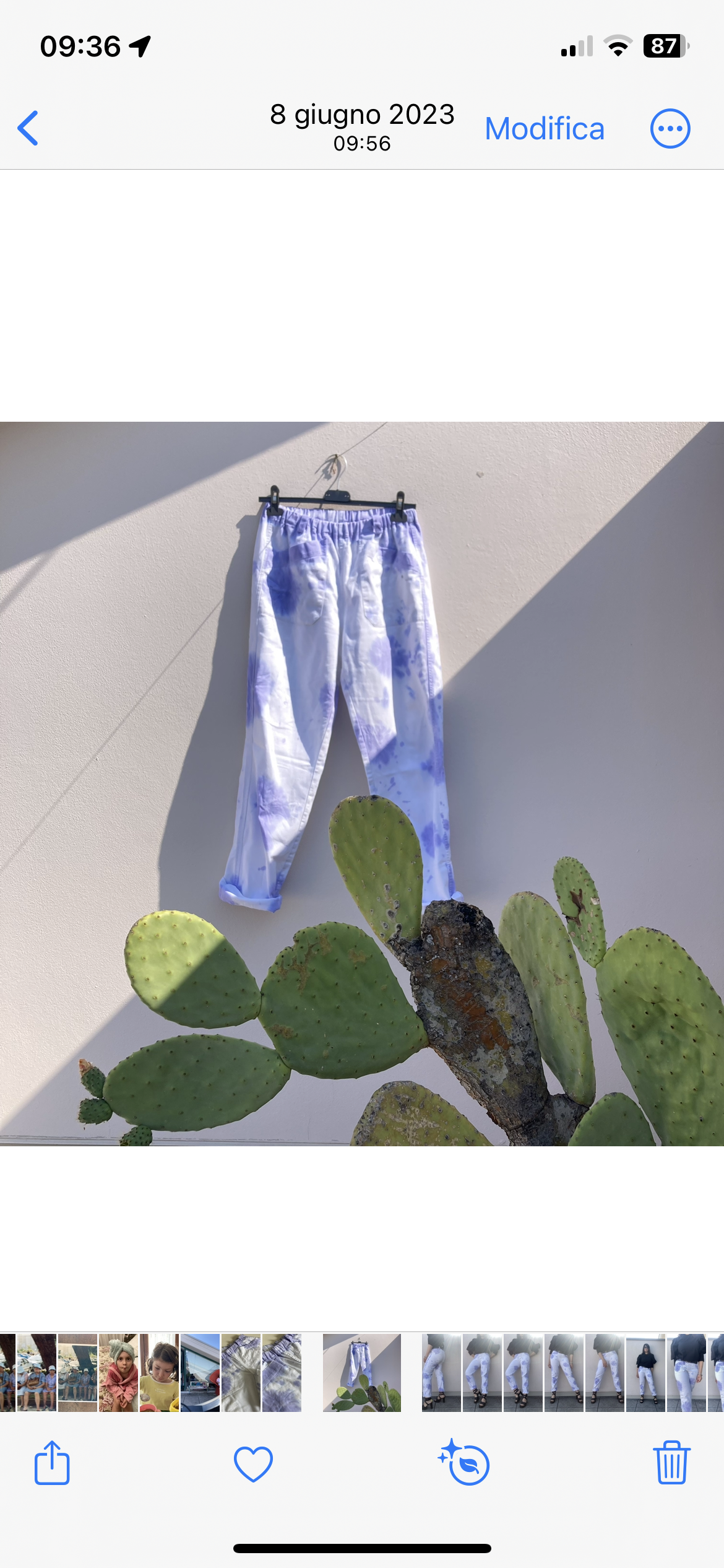 Pantalon de travail tie-dye