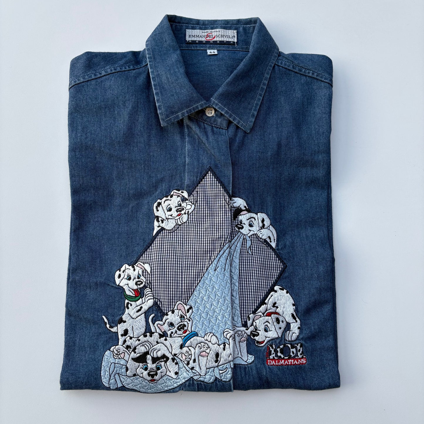 Denim shirt con dalmata