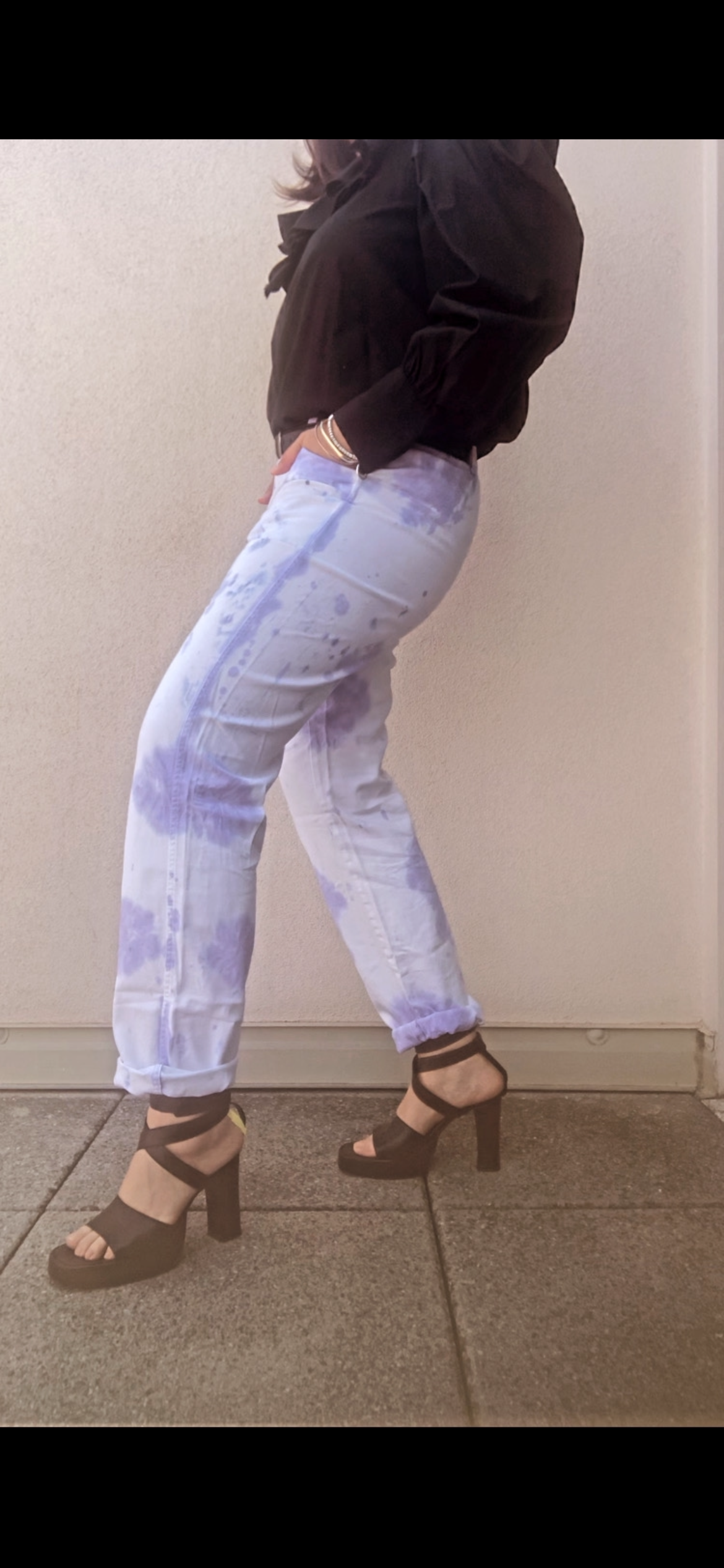 Pantalon de travail tie-dye