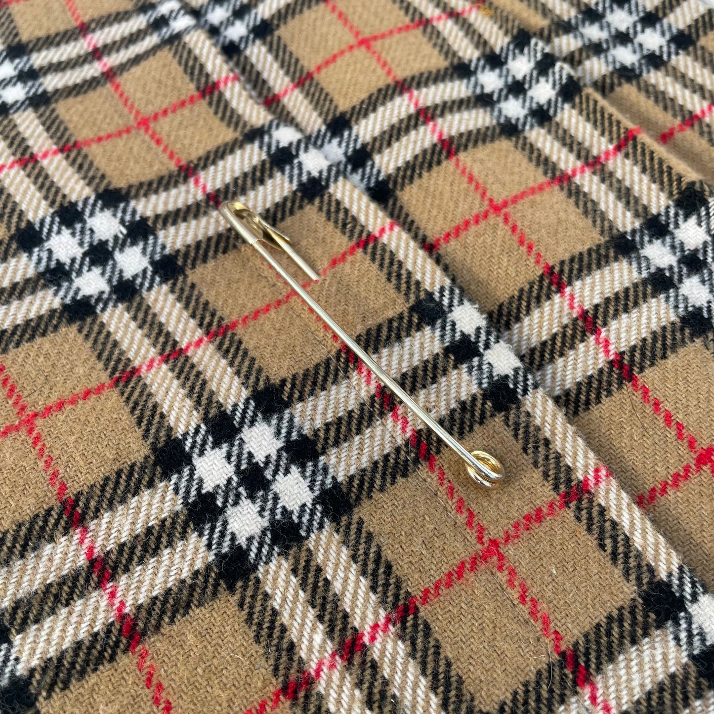 Beige tartan kilt