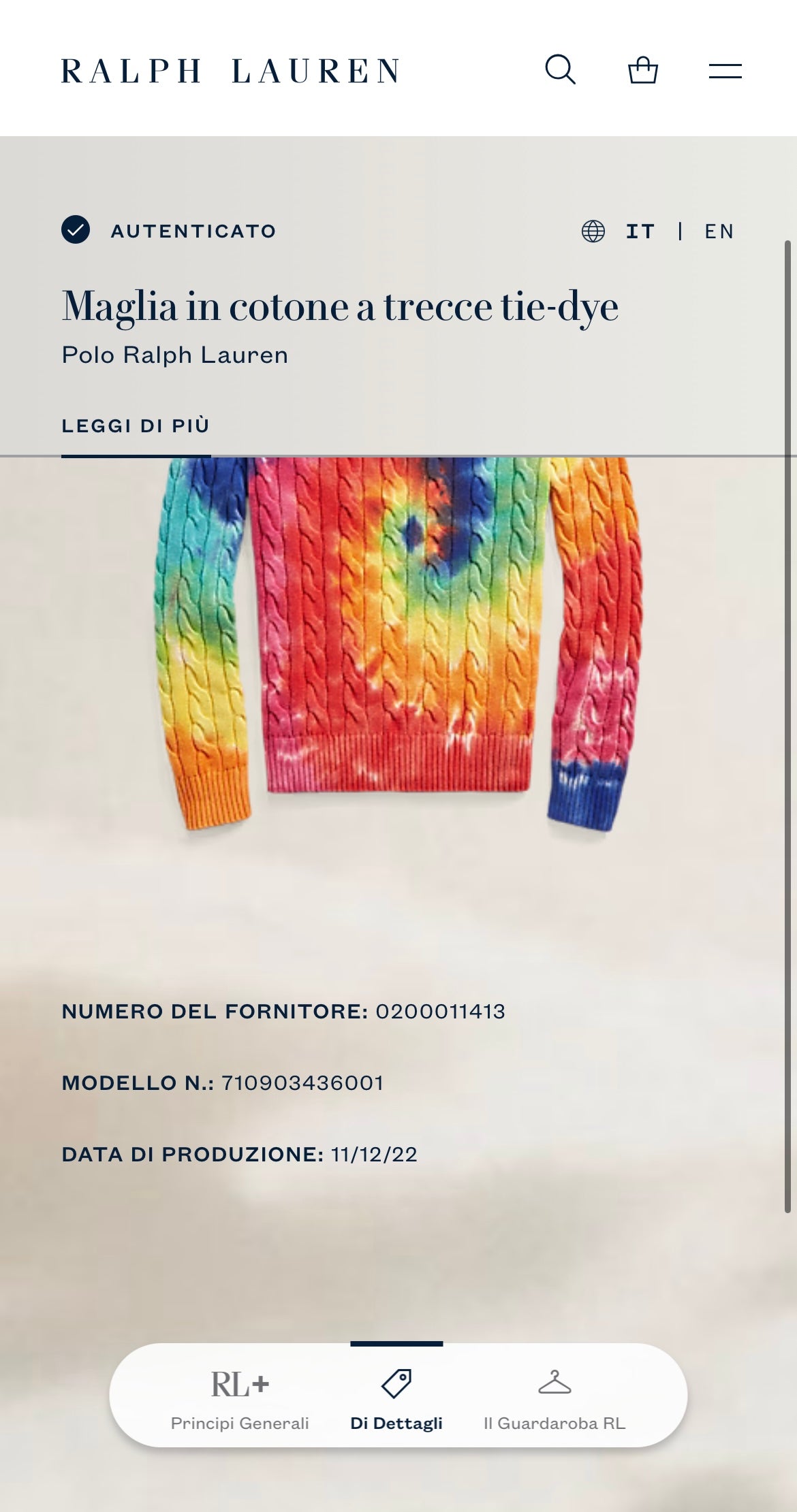 Polo Ralph tie-dye