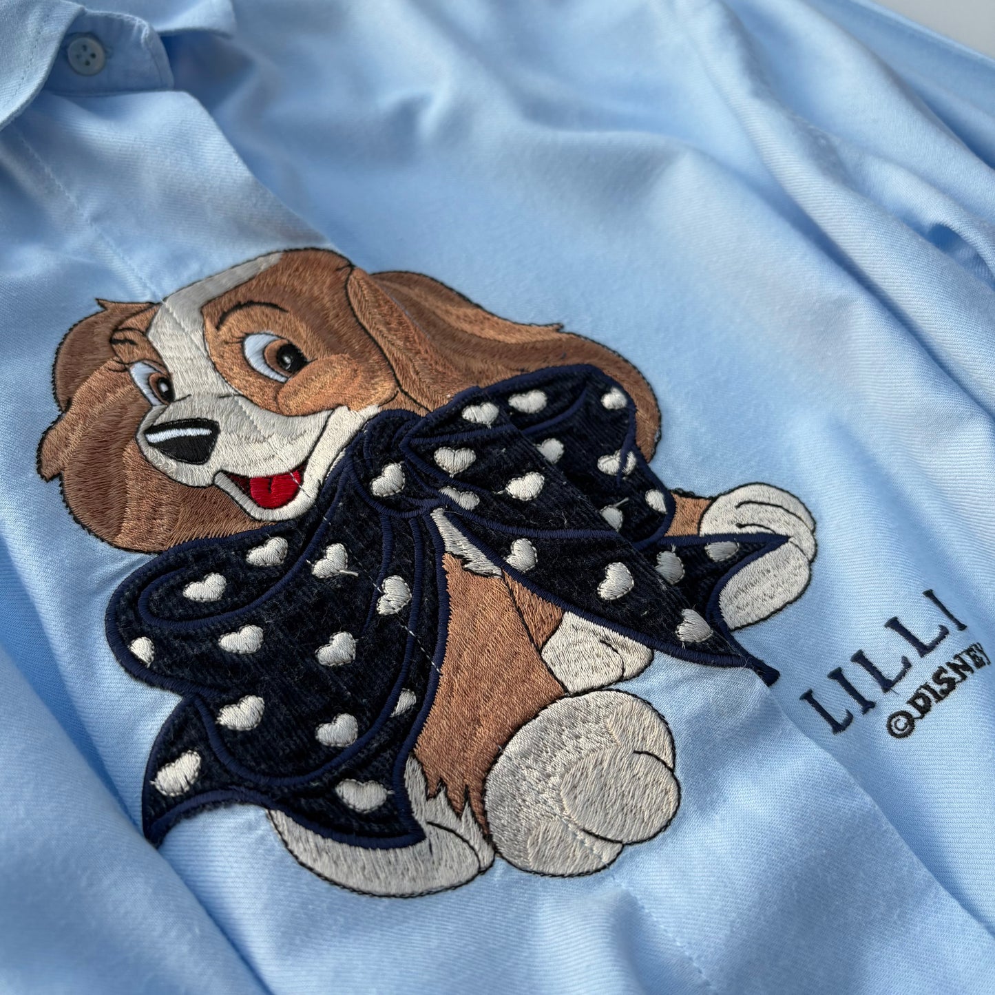 Camicia azzurra con Lilli