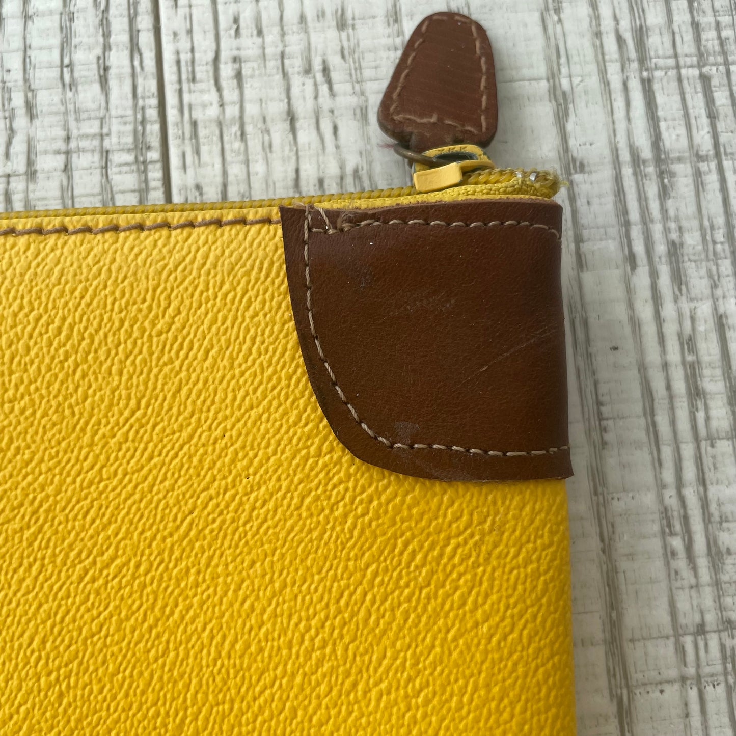 Yellow Trussardi envelope