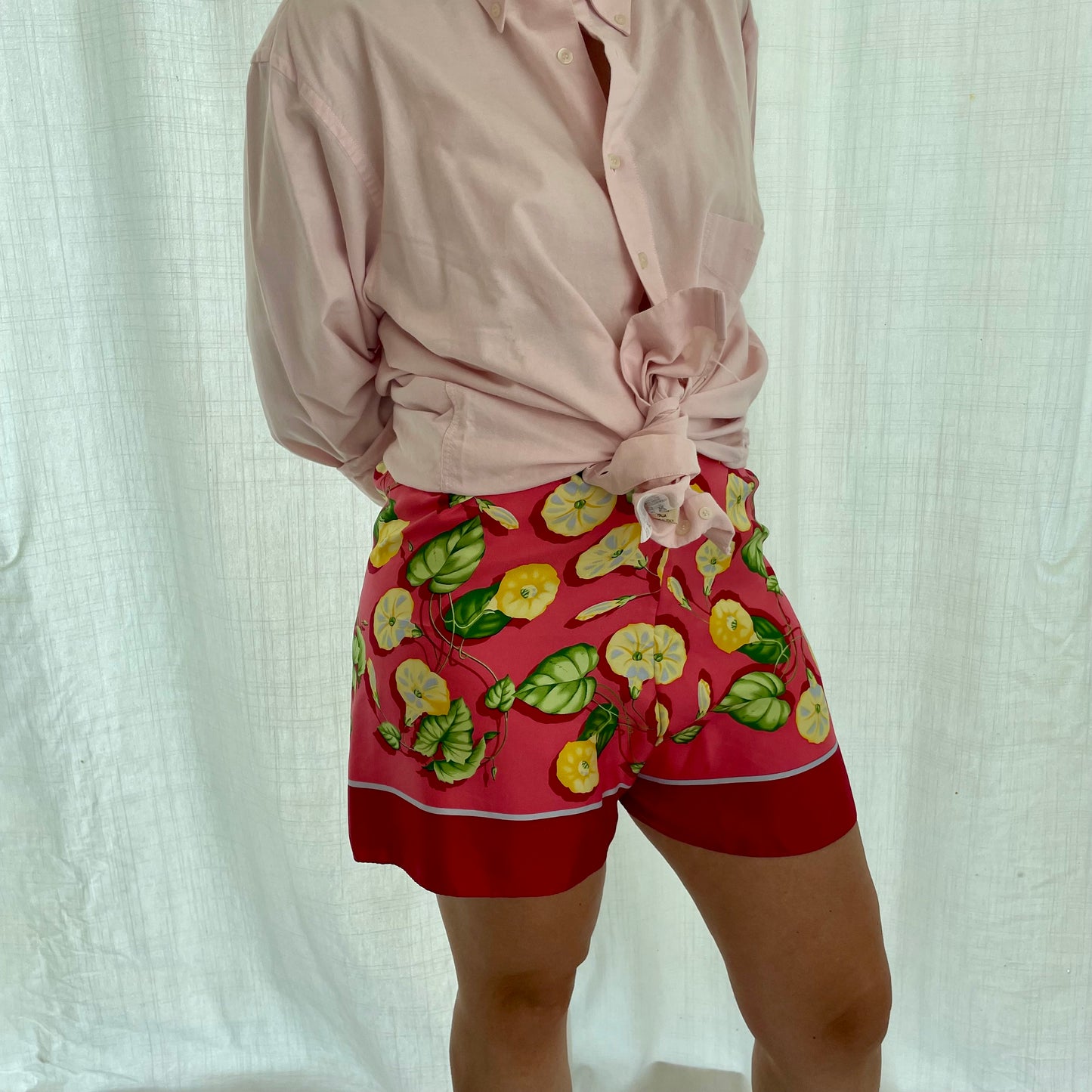 Fou-shorts fiori gialli