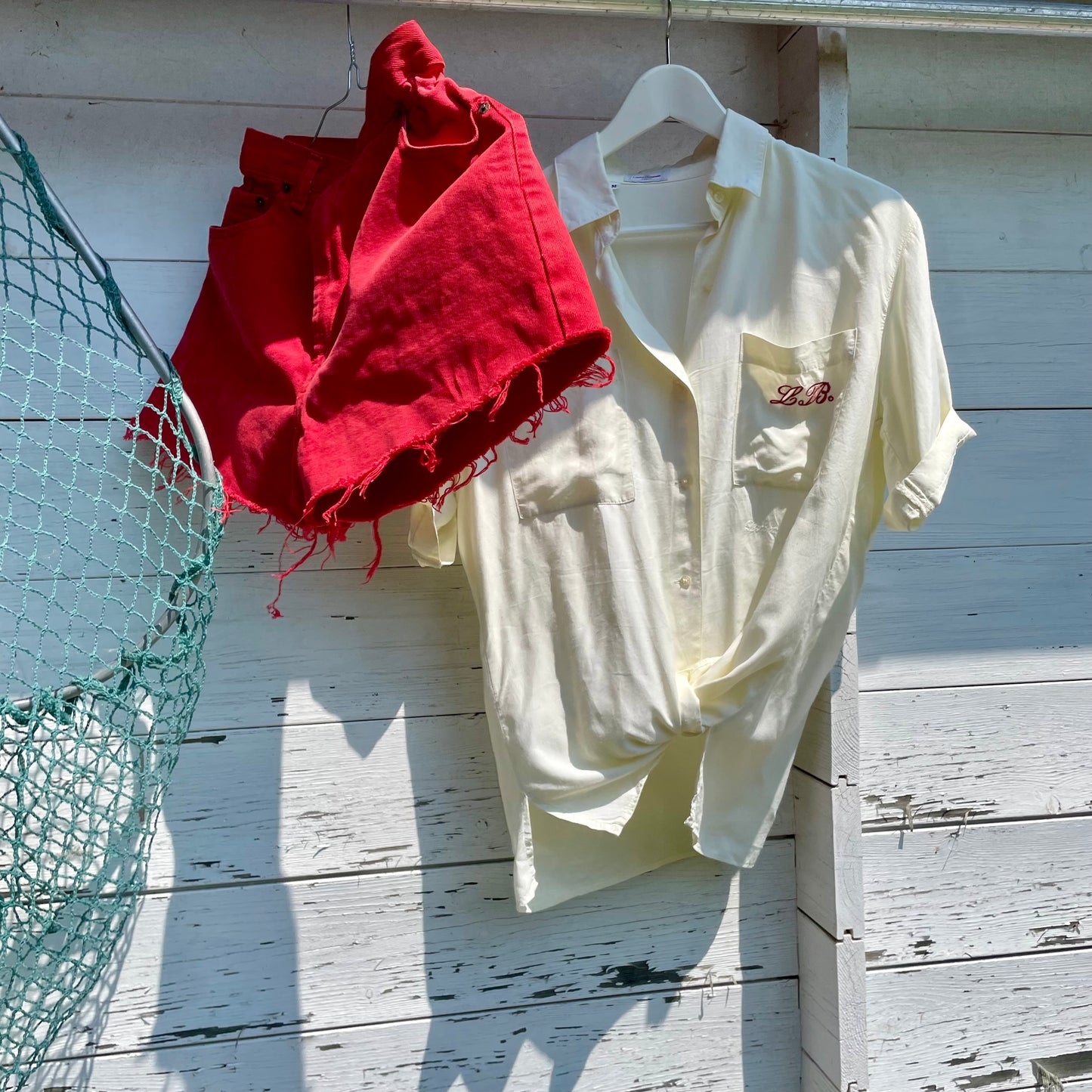 Red shorts chili peppers