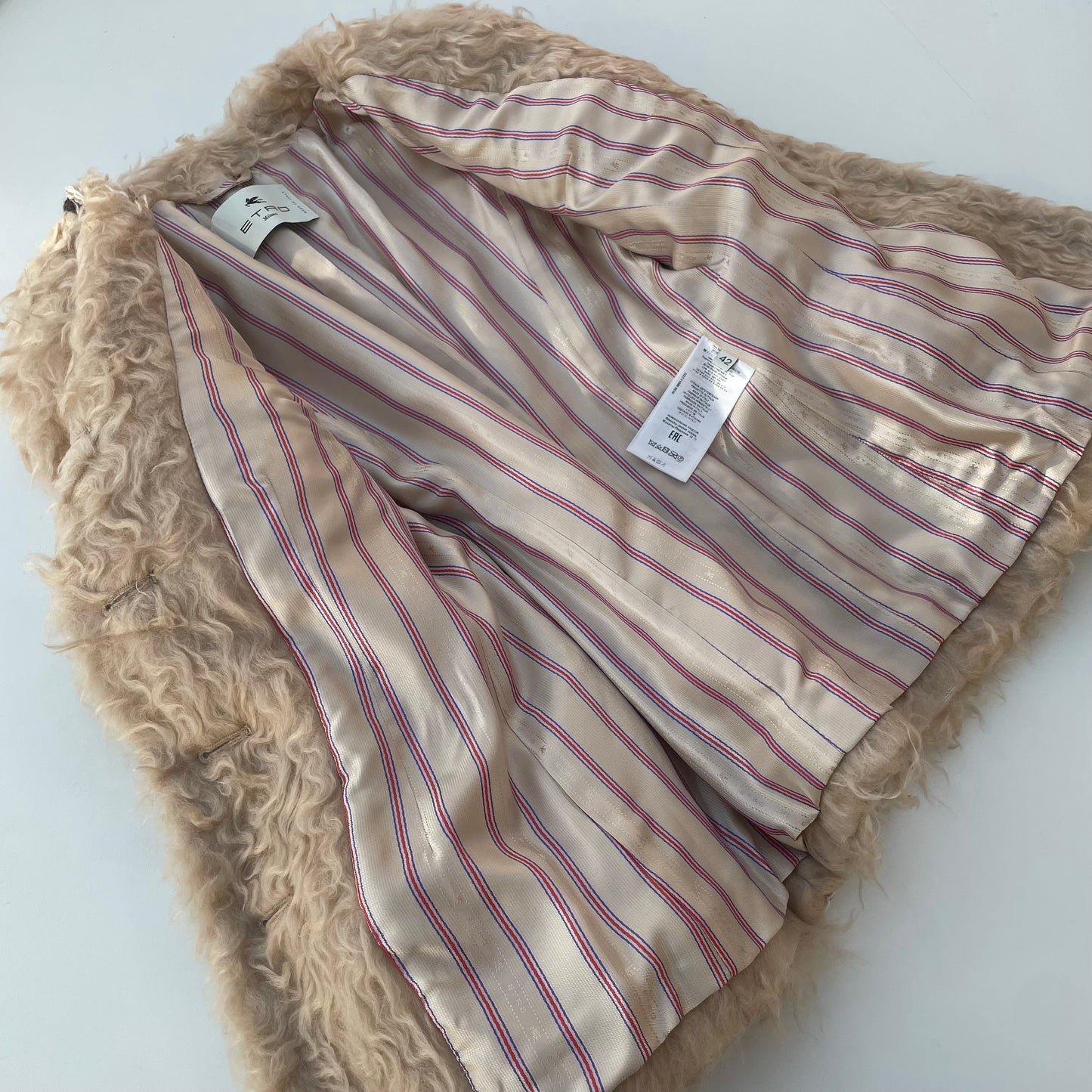 Veste en peau lainée Etro