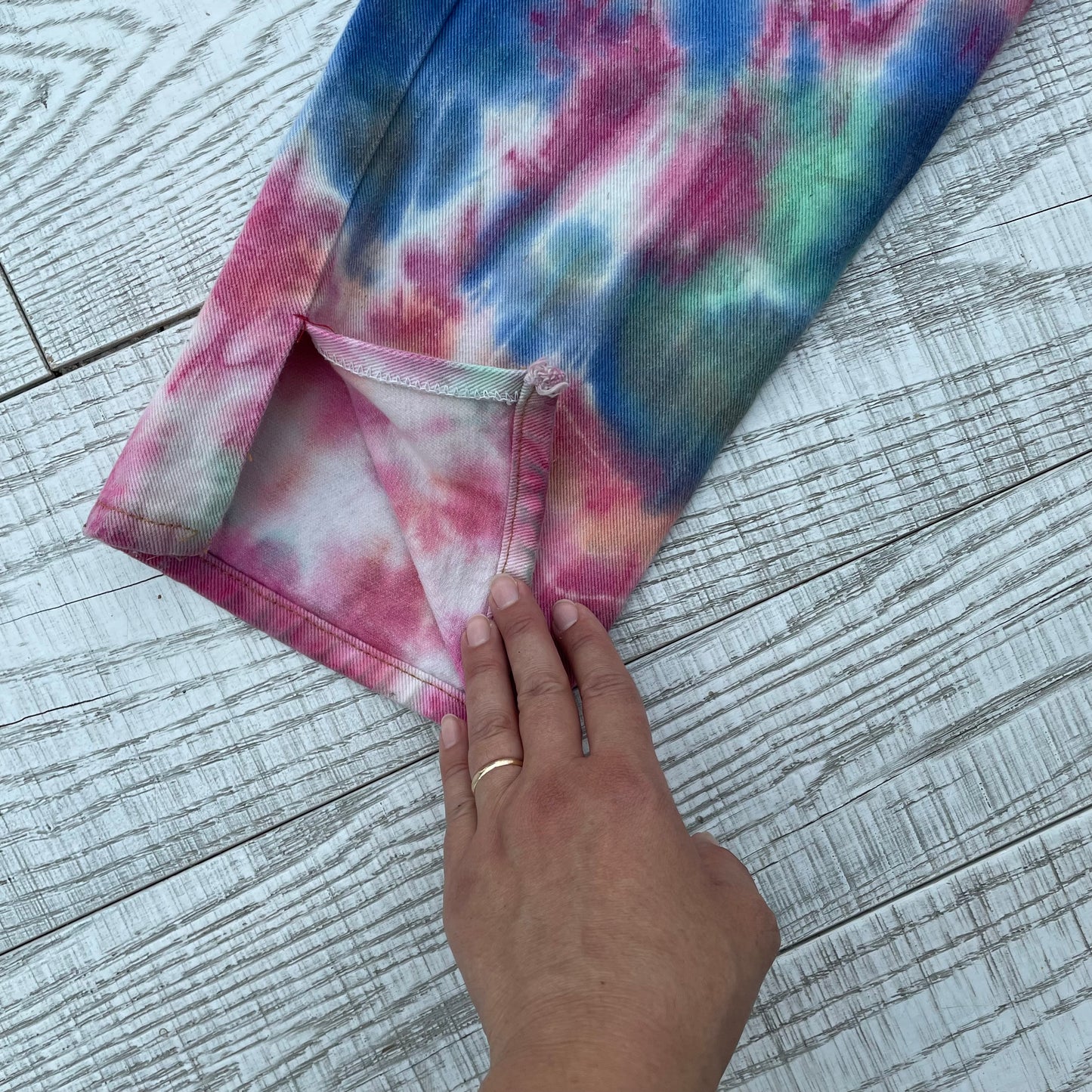 Tie-dye jeans