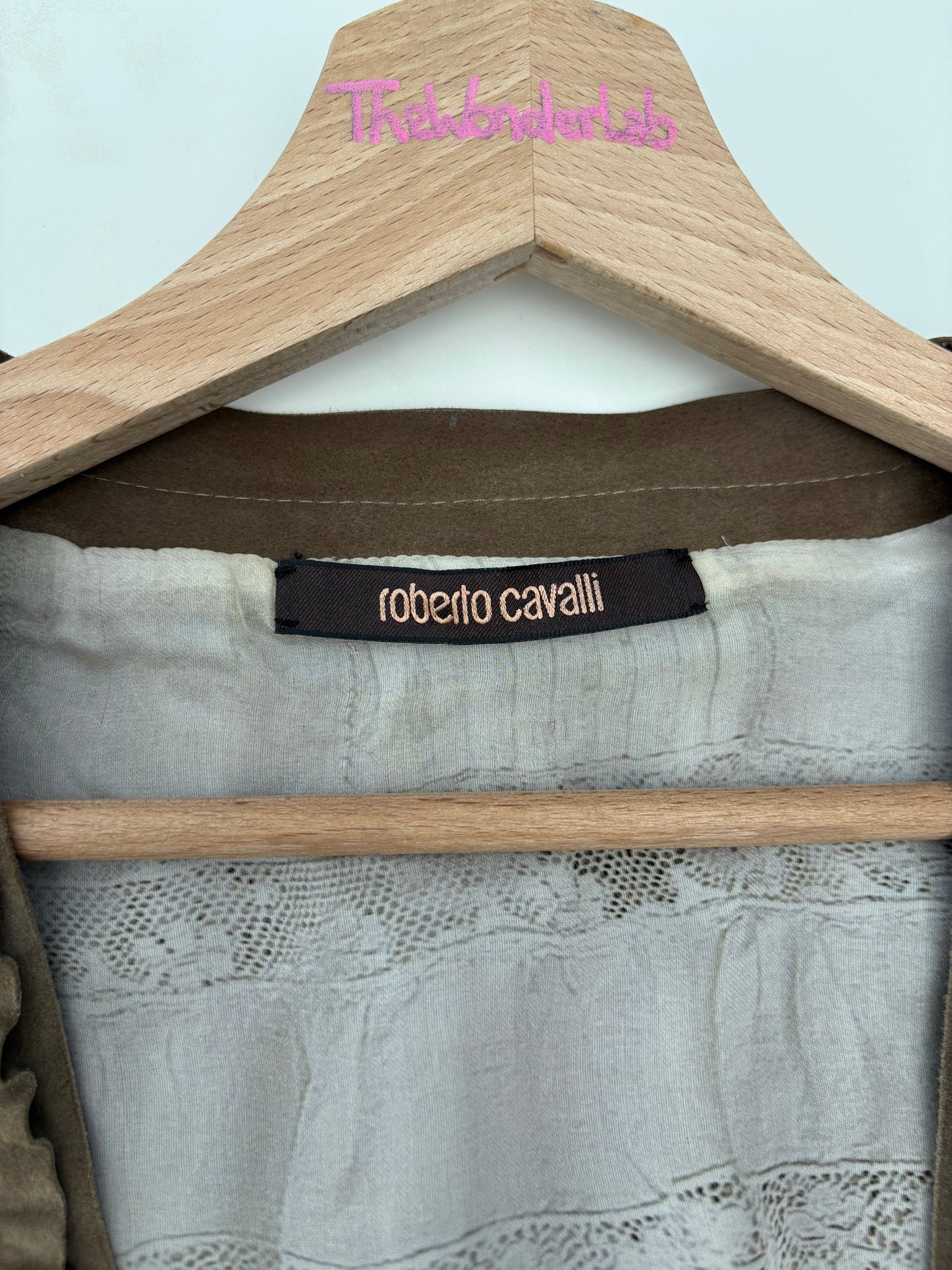 Gilet pelle scamosciata Roberto Cavalli