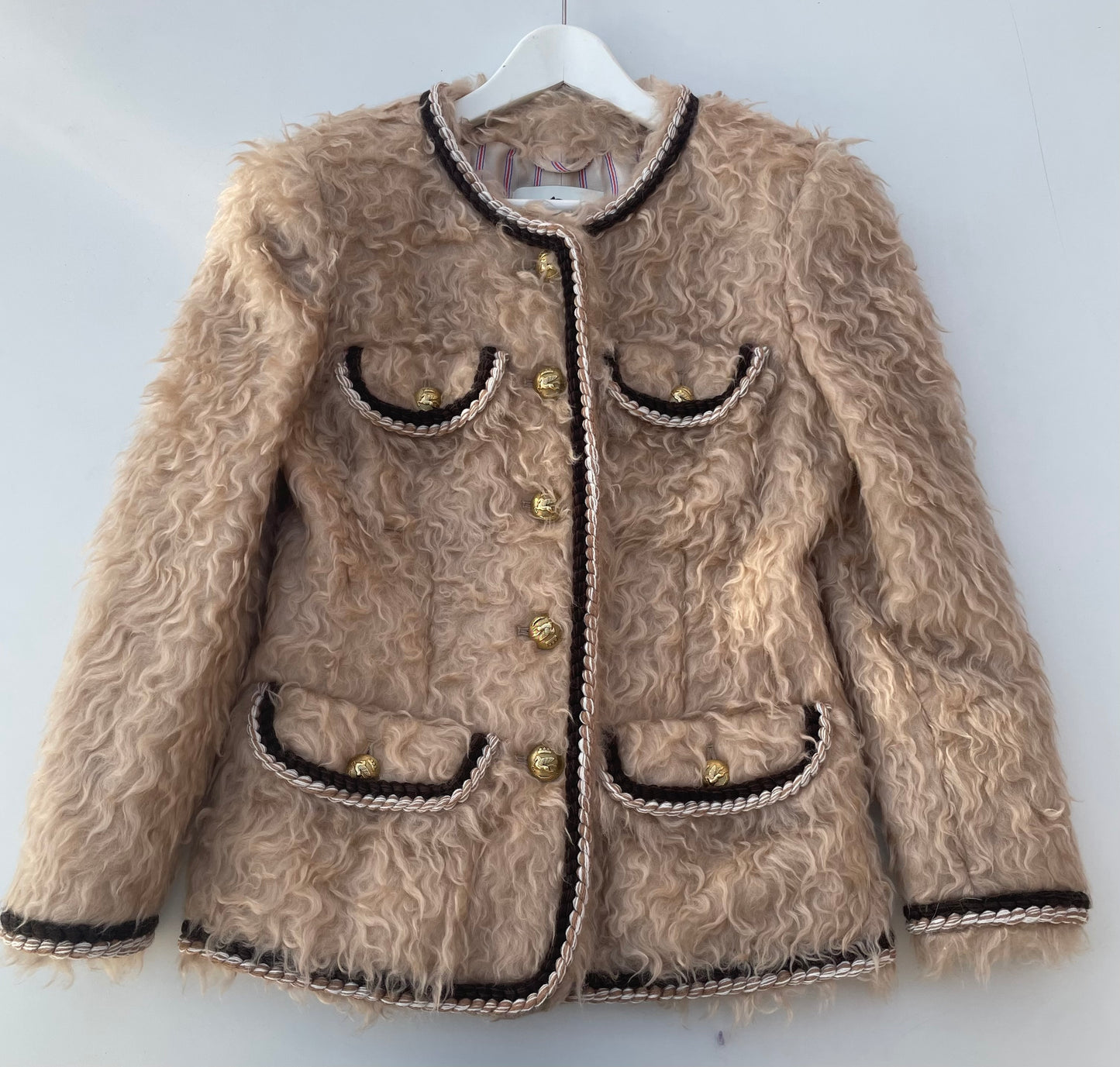 Veste en peau lainée Etro