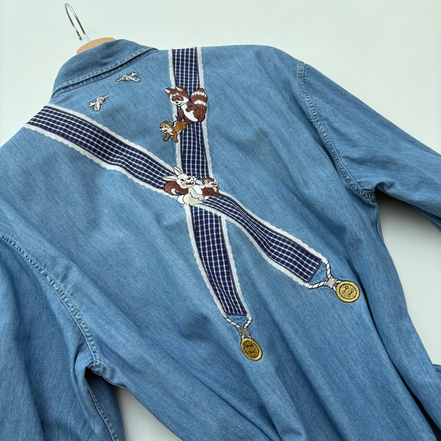 Camicia jeans 7 nani con bretelle
