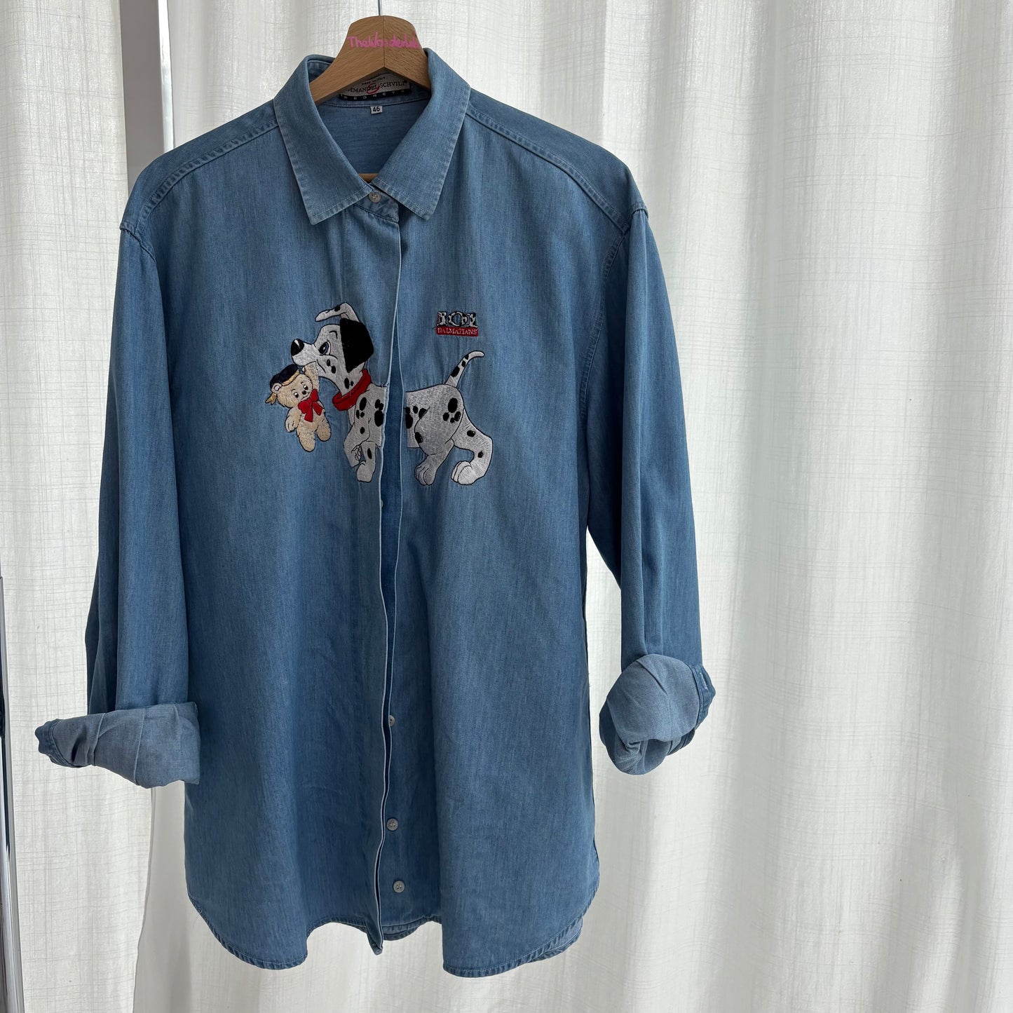 Camicia jeans con dalmata