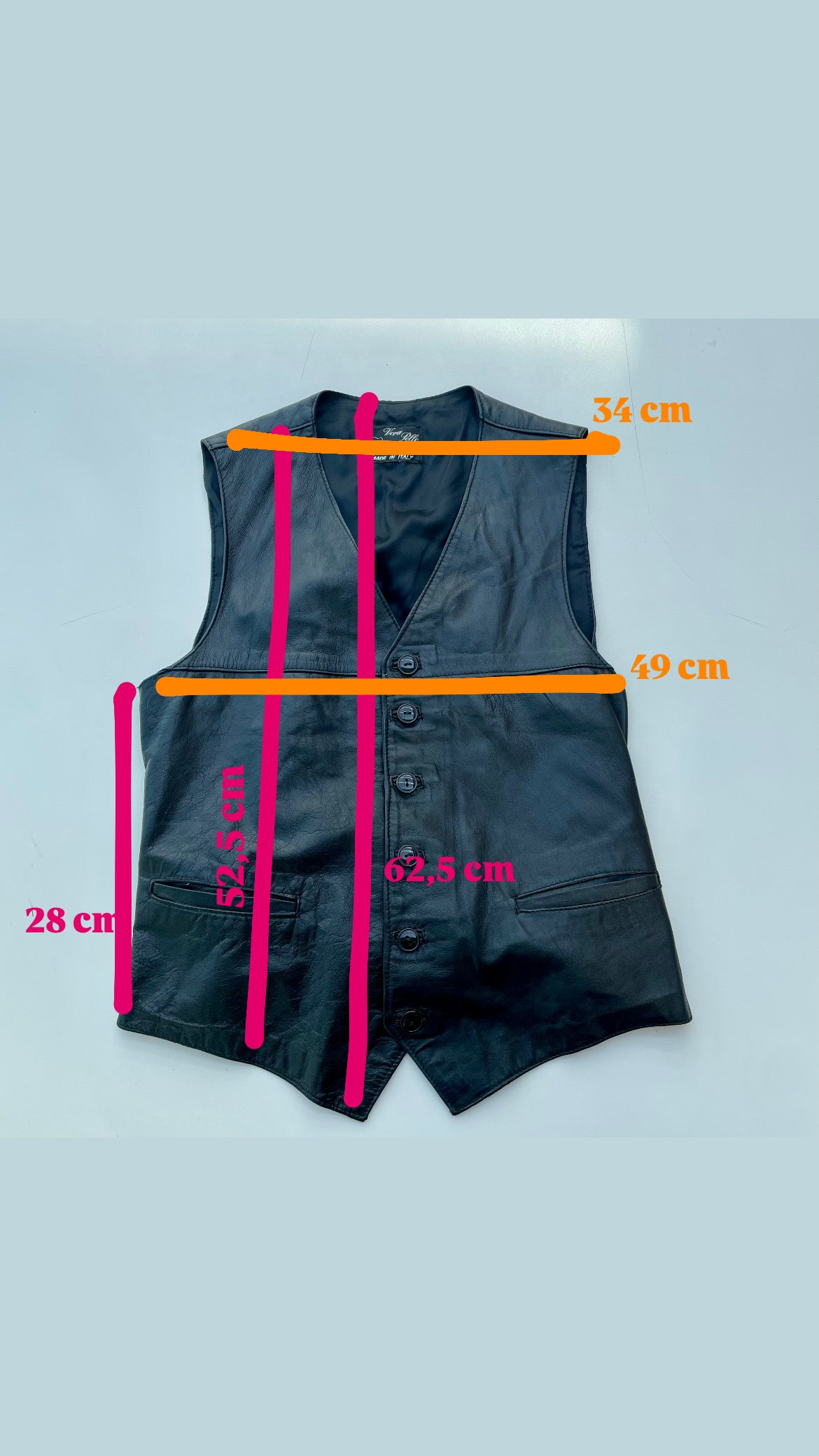 Gilet in pelle