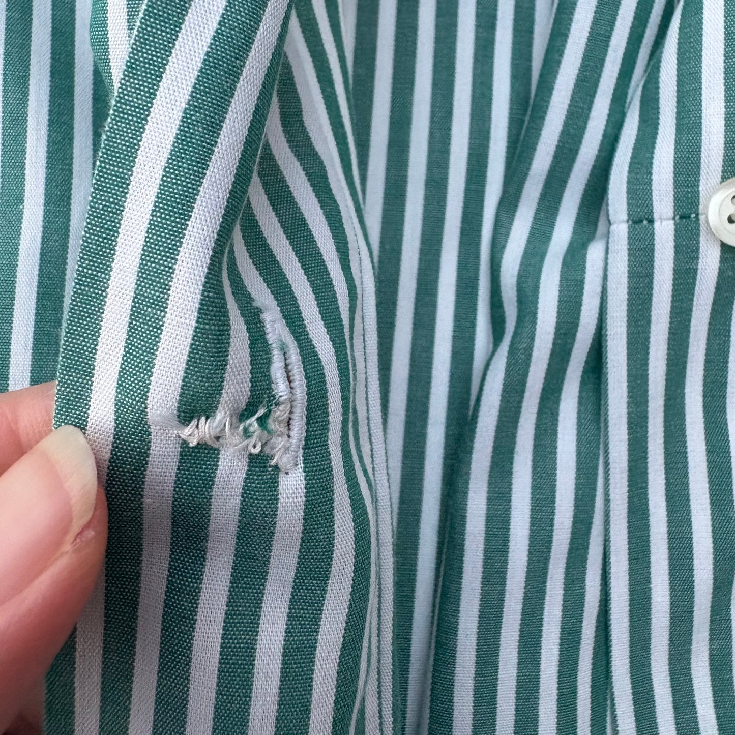 Paperino e paperina a righe verde e bianco