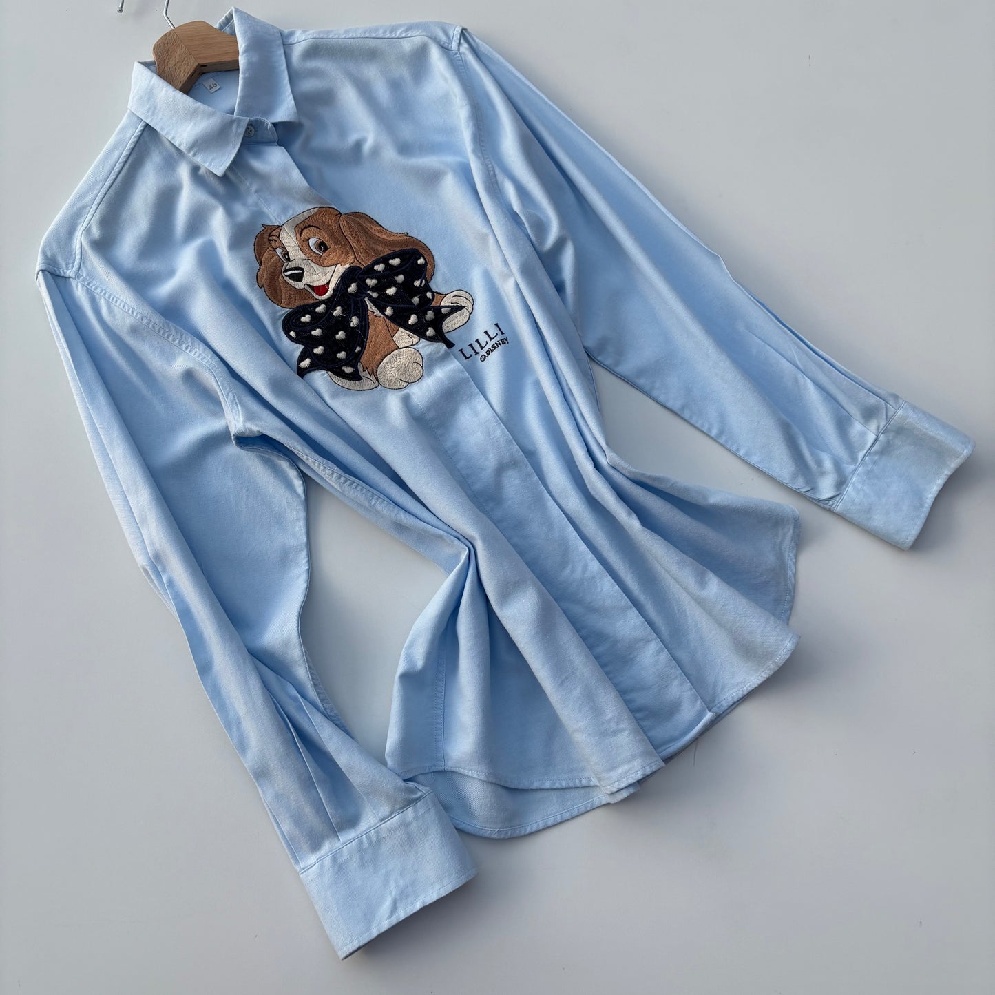 Camicia azzurra con Lilli