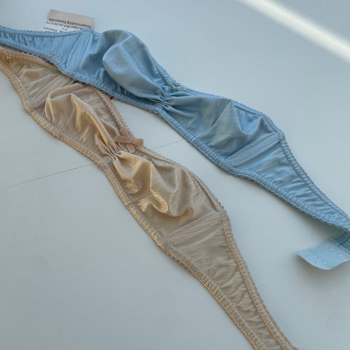 Blue bandeau bra