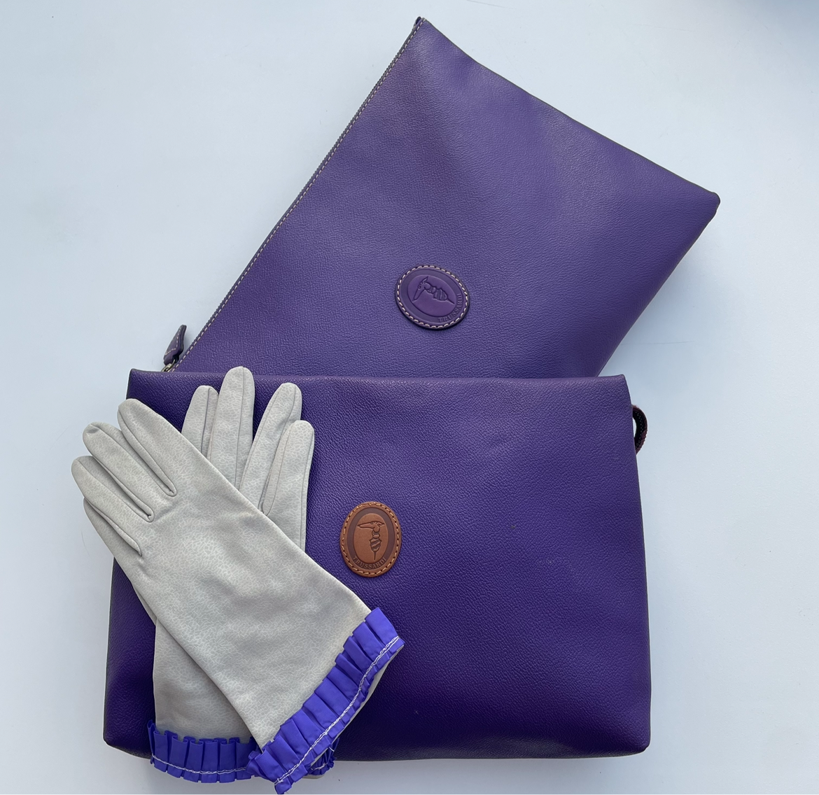 Guanti nastro viola