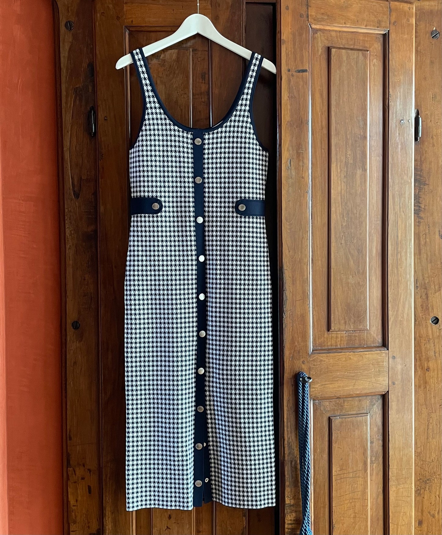 Robe jacquard vichy