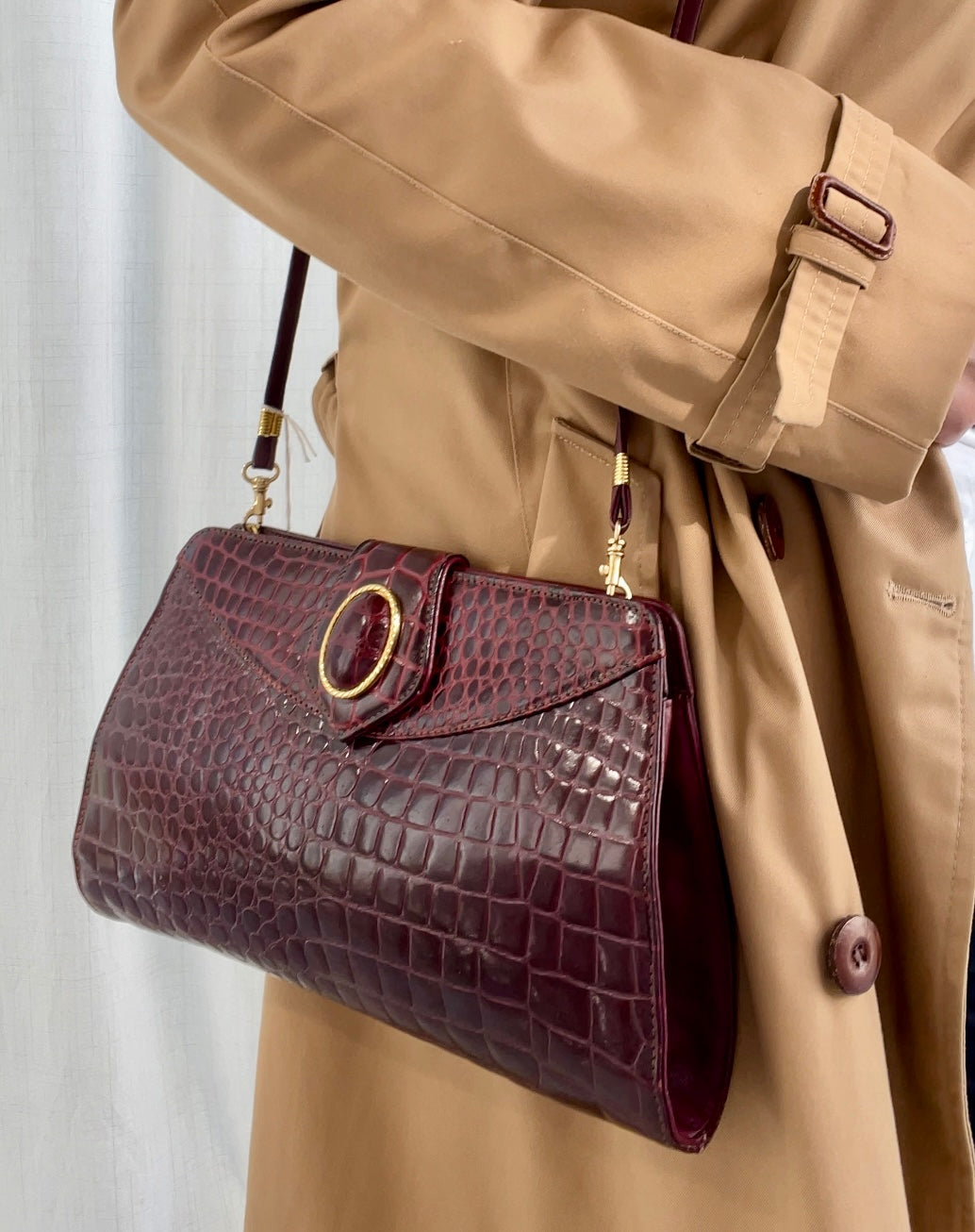 Burgundy bag