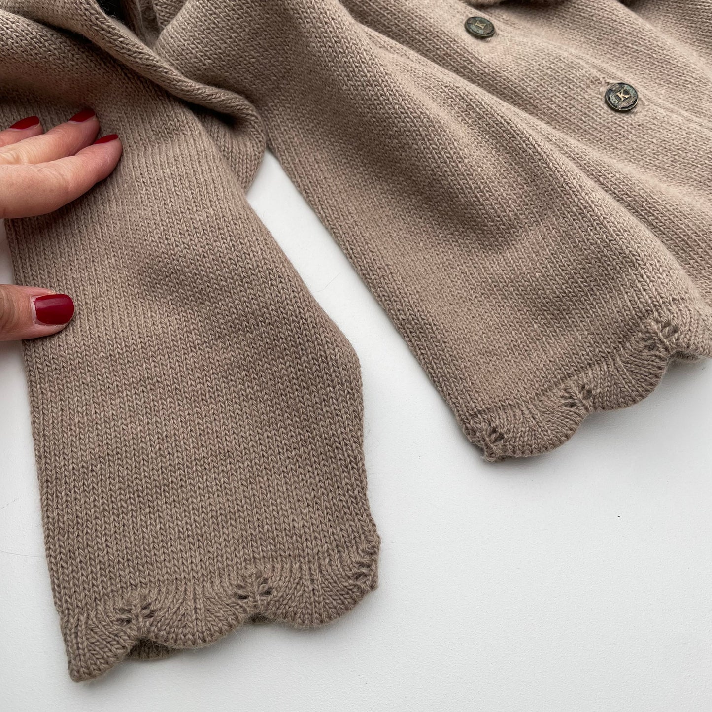 Cardigan lana con taschino