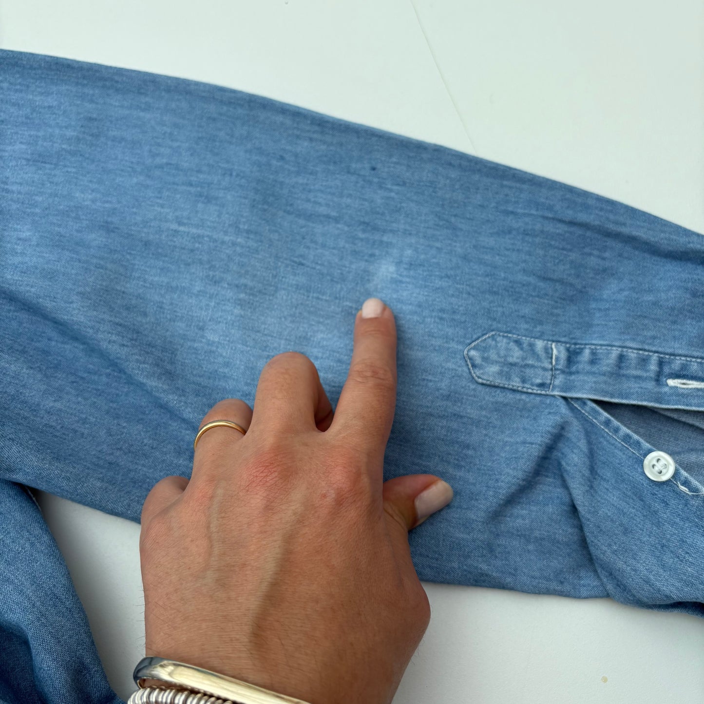 Camicia jeans 7 nani con bretelle