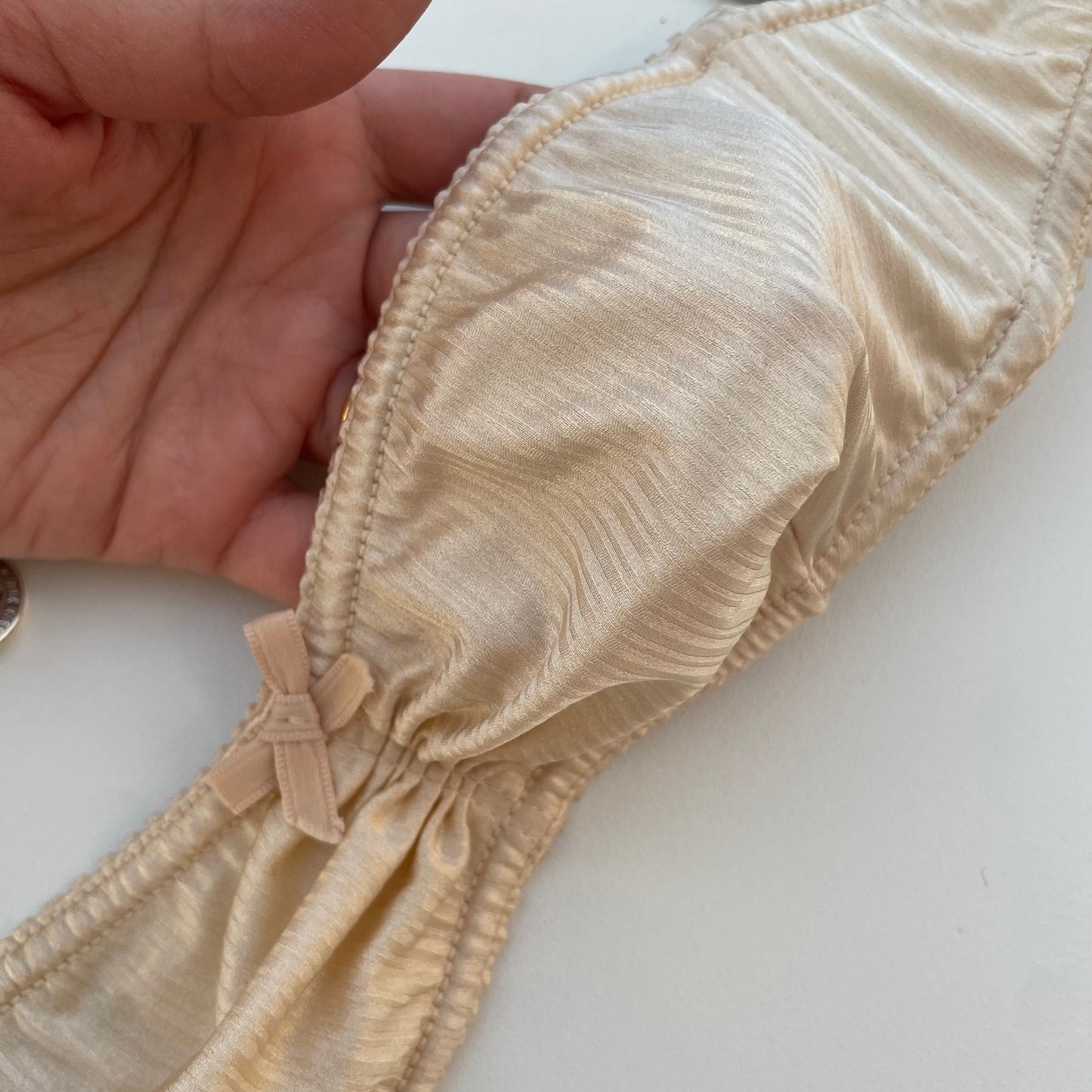 Soutien-gorge bandeau ivoire