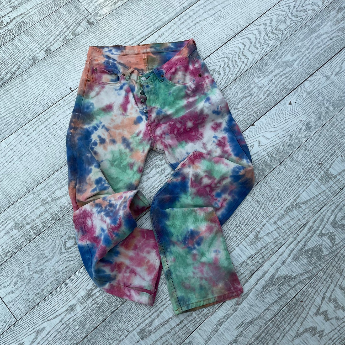 Tie-dye jeans